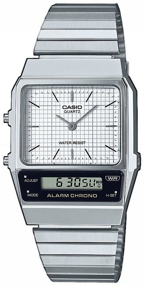 CASIO VINTAGE Chronograph AQ-800E-7AEF, Gehäuse aus Resin, Gehäuse ca.  40/32 mm