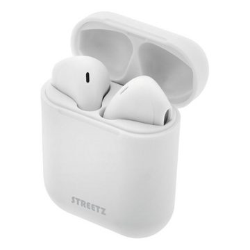 STREETZ TWS Bluetooth In-Ear Kopfhörer Mikrofon 4 Std Spielzeit Kopfhörer (integriertes Mikrofon, Bluetooth, In-Ear mit Freisprechfunktion inkl. 5 Jahre Herstellergarantie)