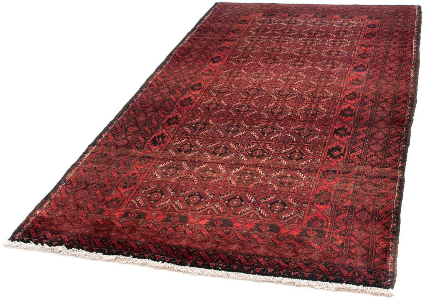 Wollteppich Hosseinabad Durchgemustert Rosso 198 x 112 cm, morgenland, rechteckig, Höhe: 10 mm, Handgeknüpft