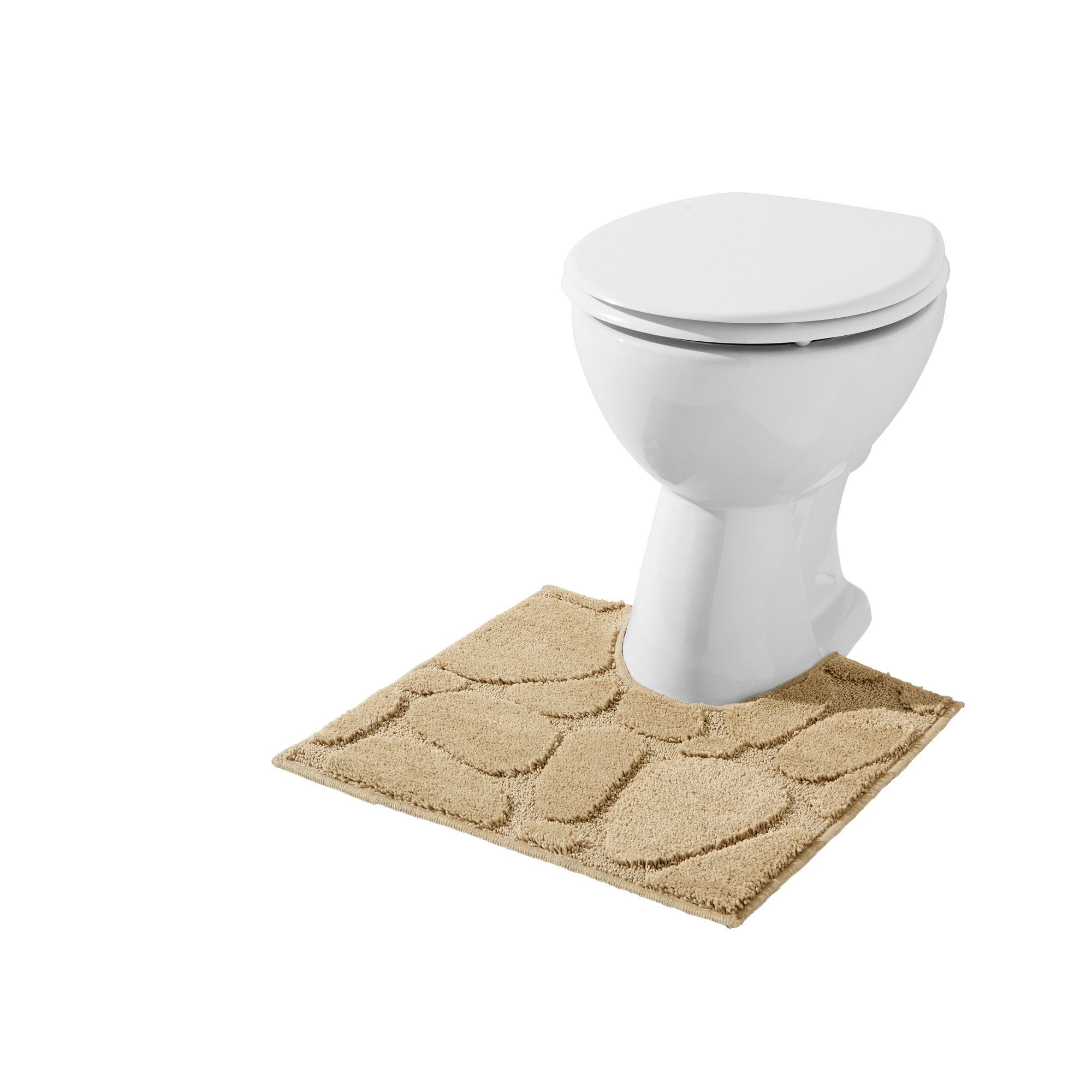 REDBEST Badematte WC-Umrandung "Jacox", Höhe 18 mm, eckig, Uni günstig online kaufen