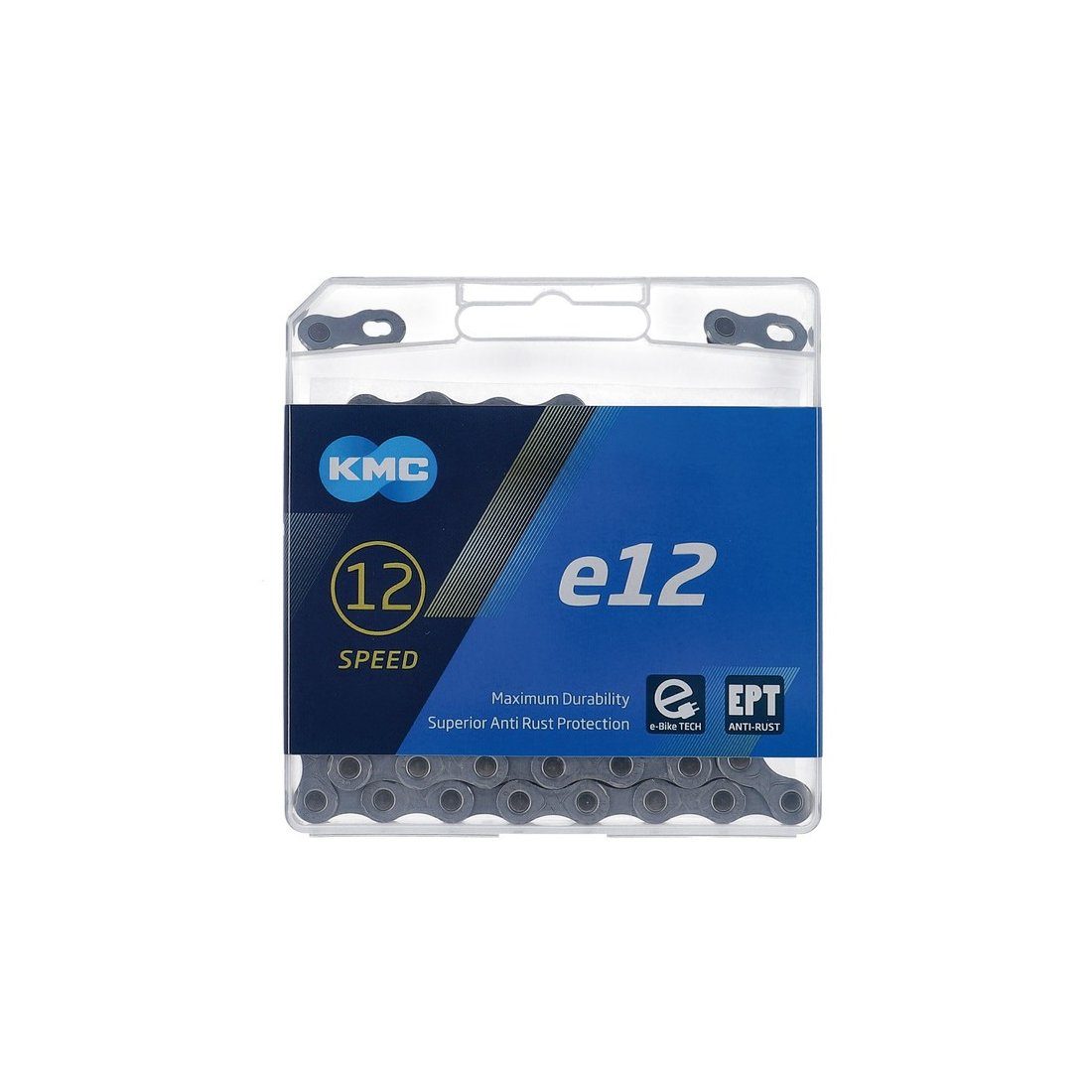 KMC Fahrradketten Schaltungskette e12 EPT, 1/2" x 11/128", 130 Glieder, 12-fach