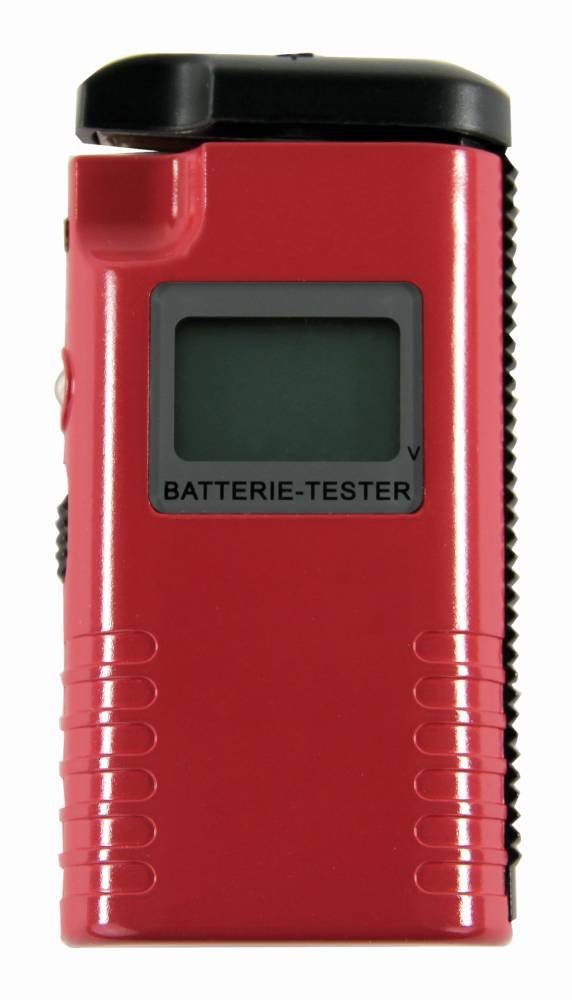 REV Ritter GmbH Rev Ritter LCD-Batterie-Tester rot Akku | Spannungsprüfer