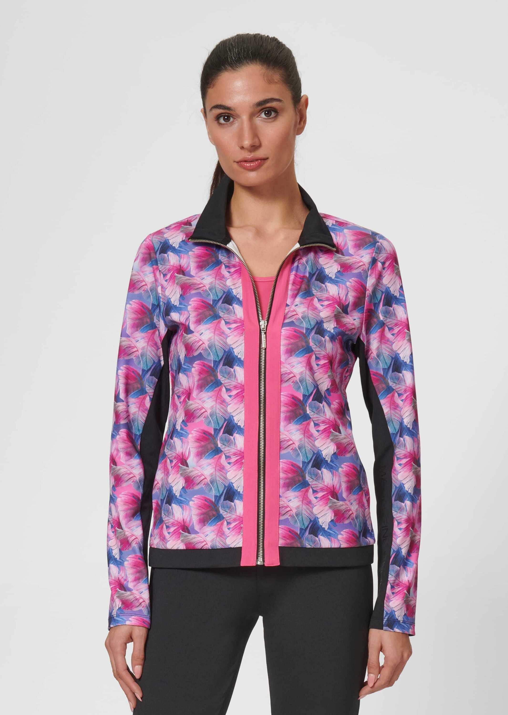 Outdoorjacke Jacke mit Blätterprint