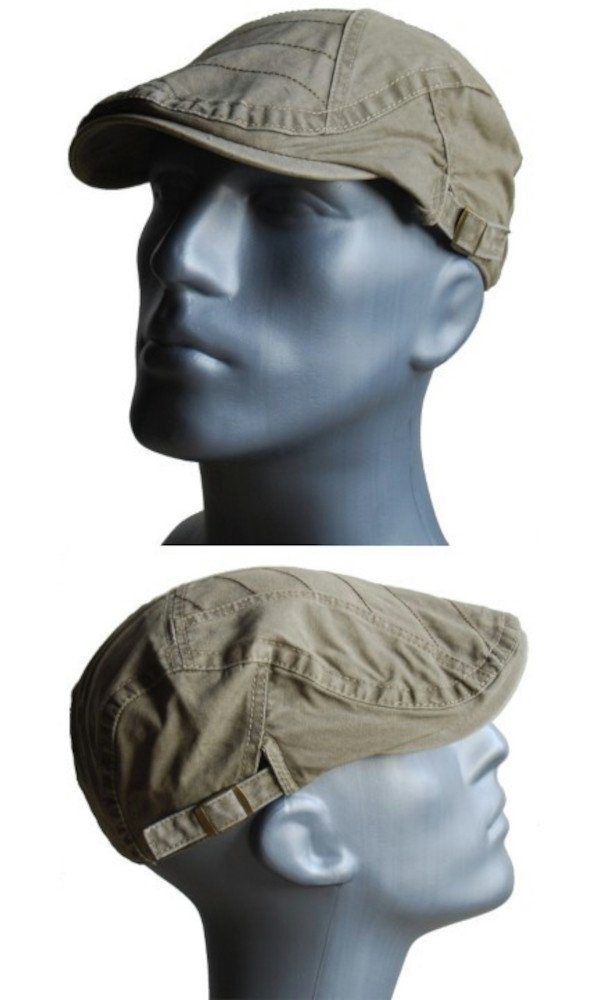 Cool4 Flat Cap Schiebermütze CANVAS Struktur günstig online kaufen