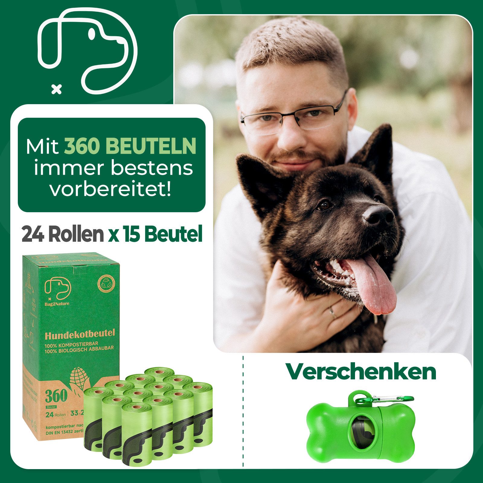 YI Hundekotbeutel 600/360 Stück Hundekotbeutel,100% Hundekotbeutel biologis günstig online kaufen