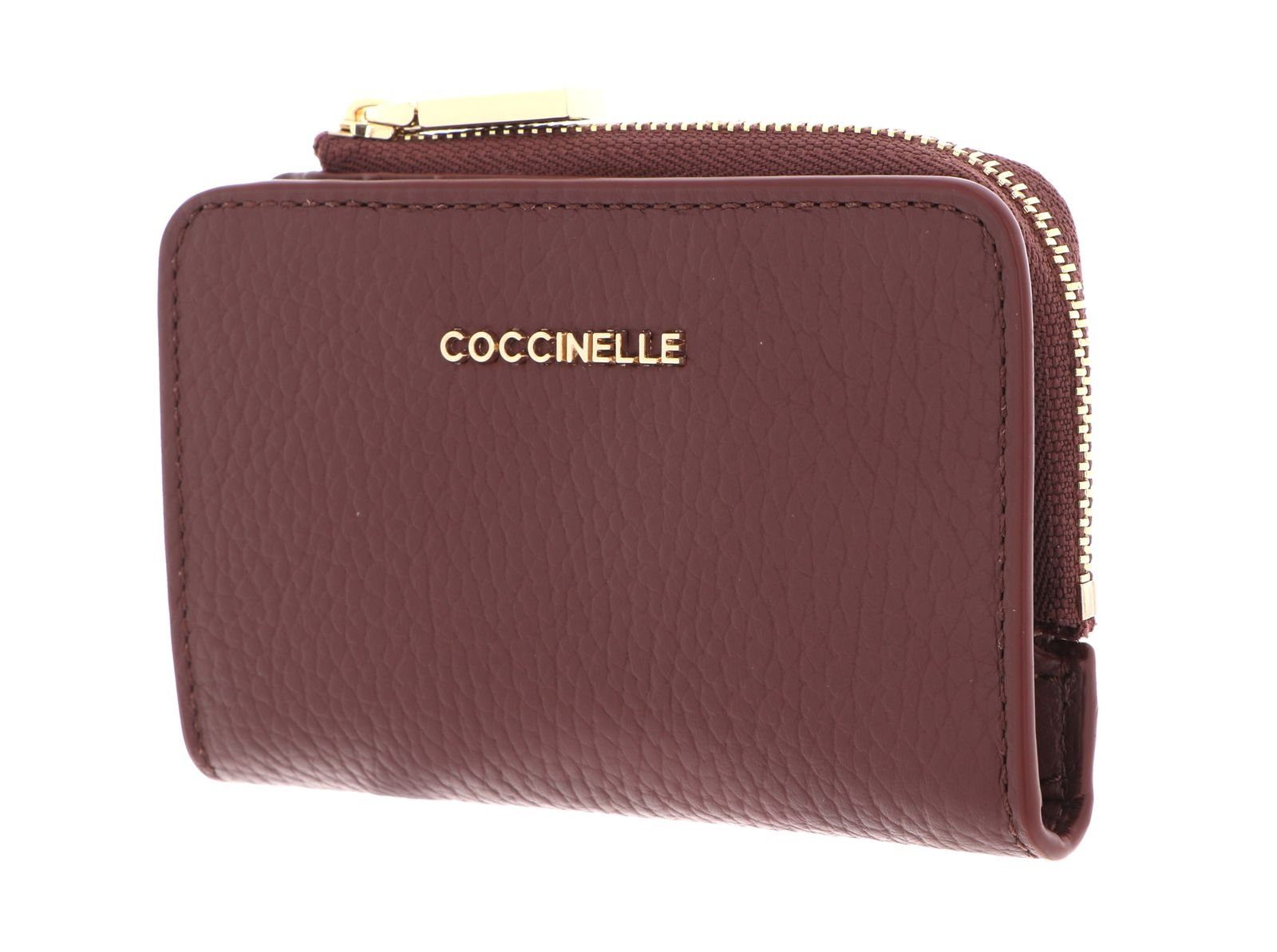 COCCINELLE Kartenetui Metallic Soft, aus echtem Rindsleder
