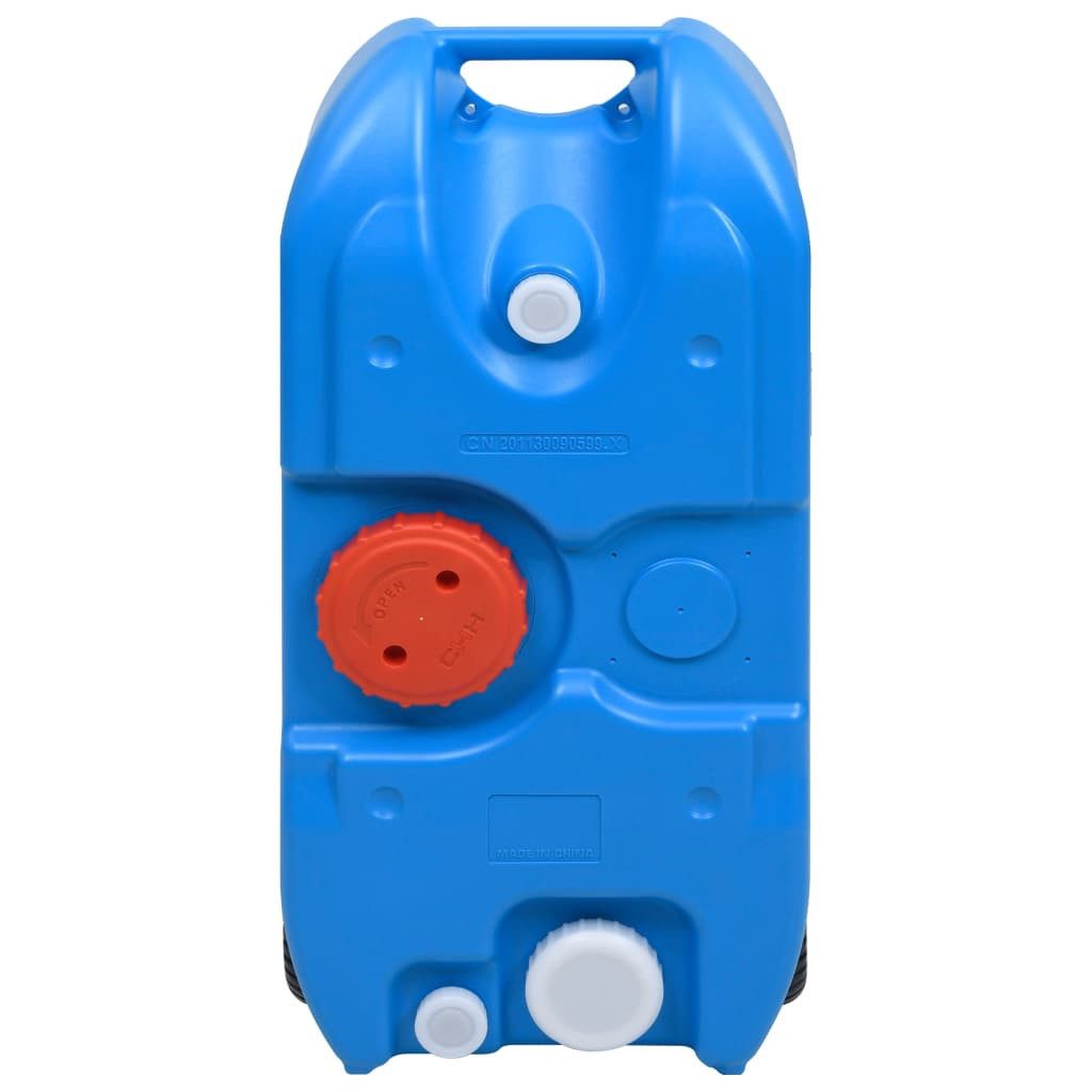 vidaXL Wassertank Camping-Wassertank mit Rollen 40 L Blau