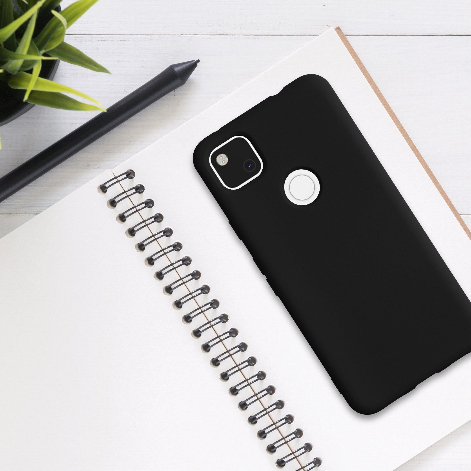 kwmobile Handyhülle Slim Case für Google Pixel 4a, Hülle Silikon Handy - Handyhülle gummiert