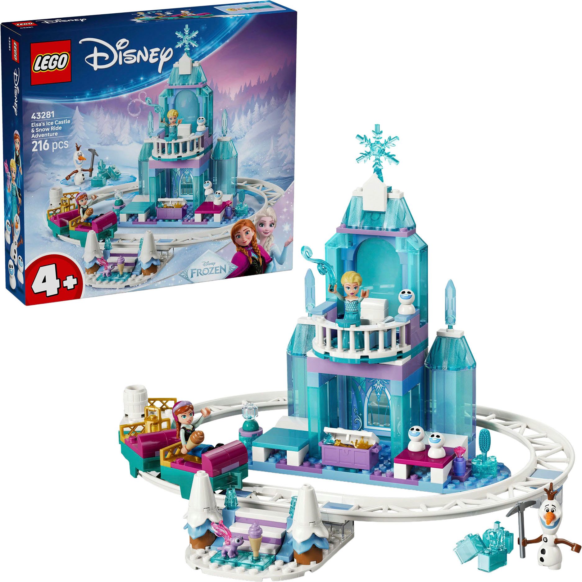 LEGO® Elsas Schlittenfahrt um den Eispalast (43281), LEGO Disney Princess K günstig online kaufen