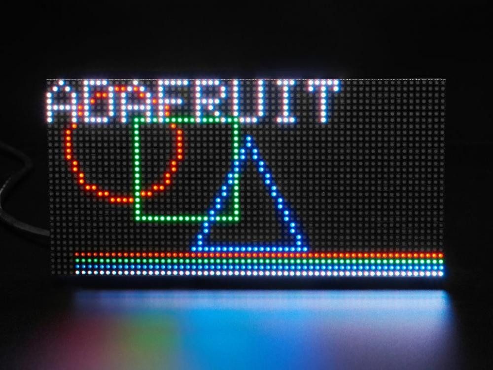 Smarte LED-Leuchte 64x32 RGB LED Matrix - 2.5mm Raster