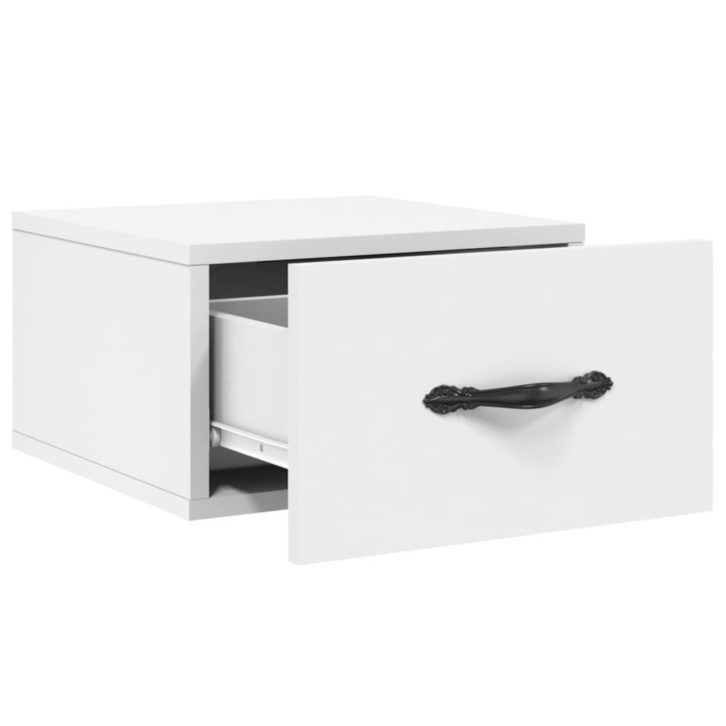 Weiß cm 35x35x20 vidaXL Fächerschrank (1-St) Wand-Nachttisch