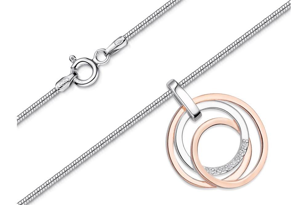 Silberkettenstore Silberkette Anhänger mit Schlangenkette 1,4mm, günstig online kaufen