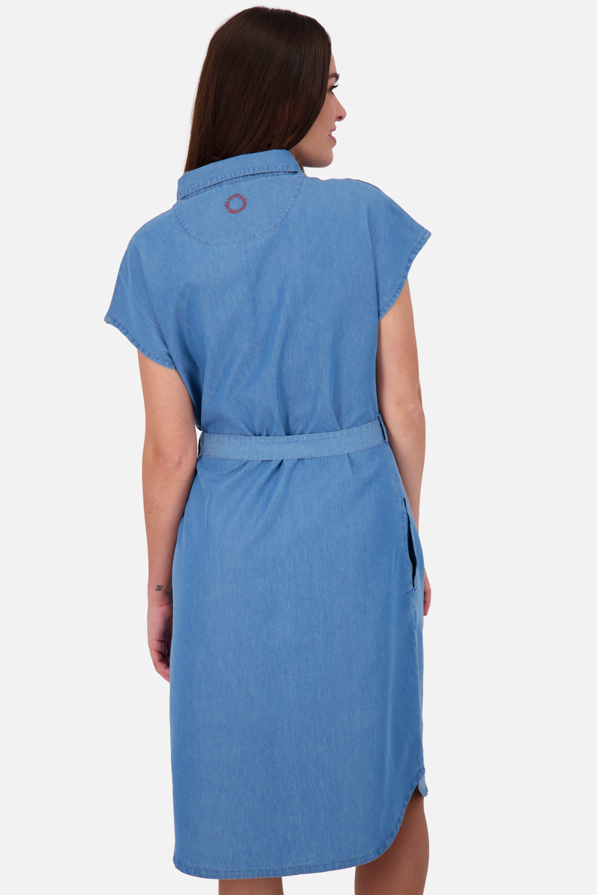 DNM washed A Dress Damen Shirt Kleid Jeanskleid, Alife Jeanskleid MaeveAK light Kickin denim &