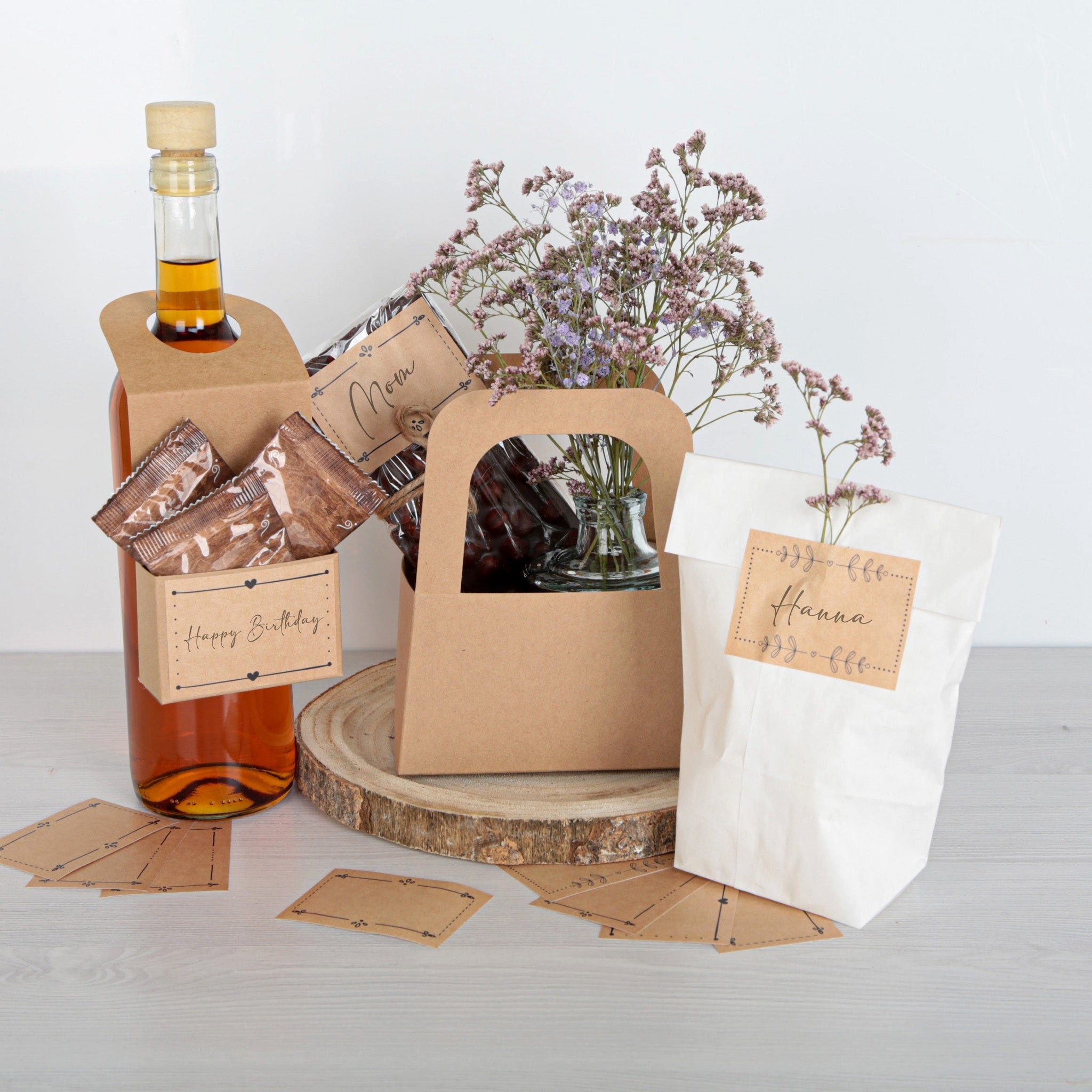 Logbuch-Verlag Dekofigur Aufkleber Set - 60 Etiketten zum Beschriften in Kr günstig online kaufen