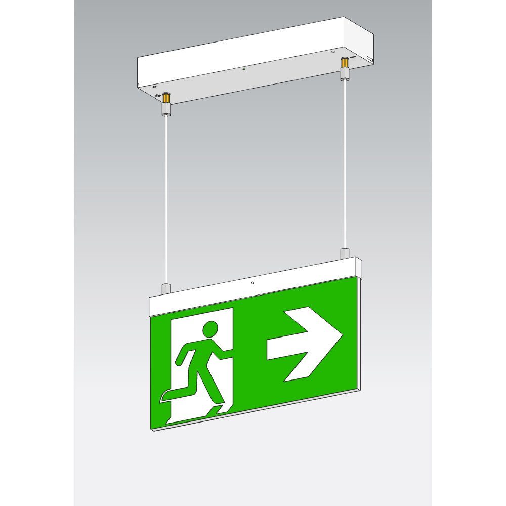 Beltrona Warnschild Beltrona MEXM82504ZB LED Fluchtweg-Notbeleuchtung Kettenmontage