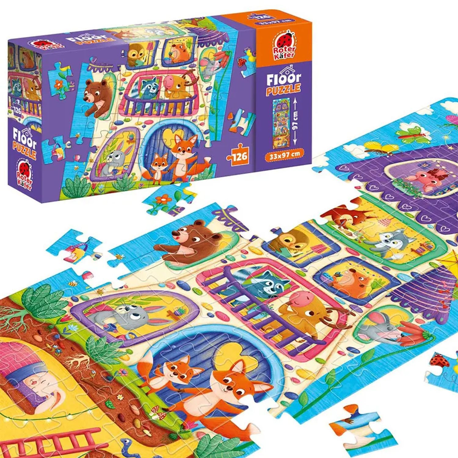 Käfer Puzzle Puzzle Roter Käfer Bodenpuzzle Haus, Puzzleteile