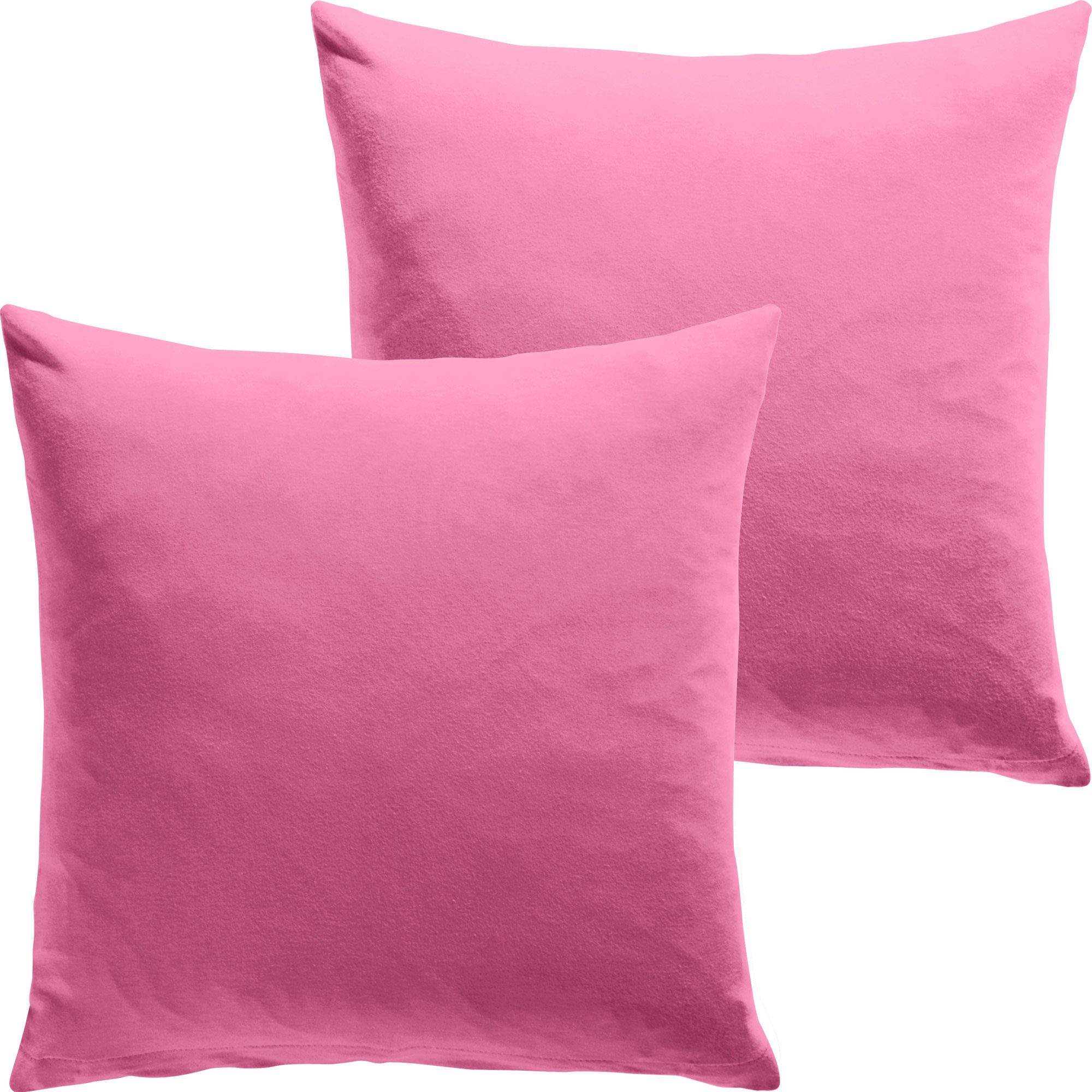 REDBEST Kissenbezug Kuschelkissenbezug "San Francisco" 2er-Pack, Single-Jersey Uni