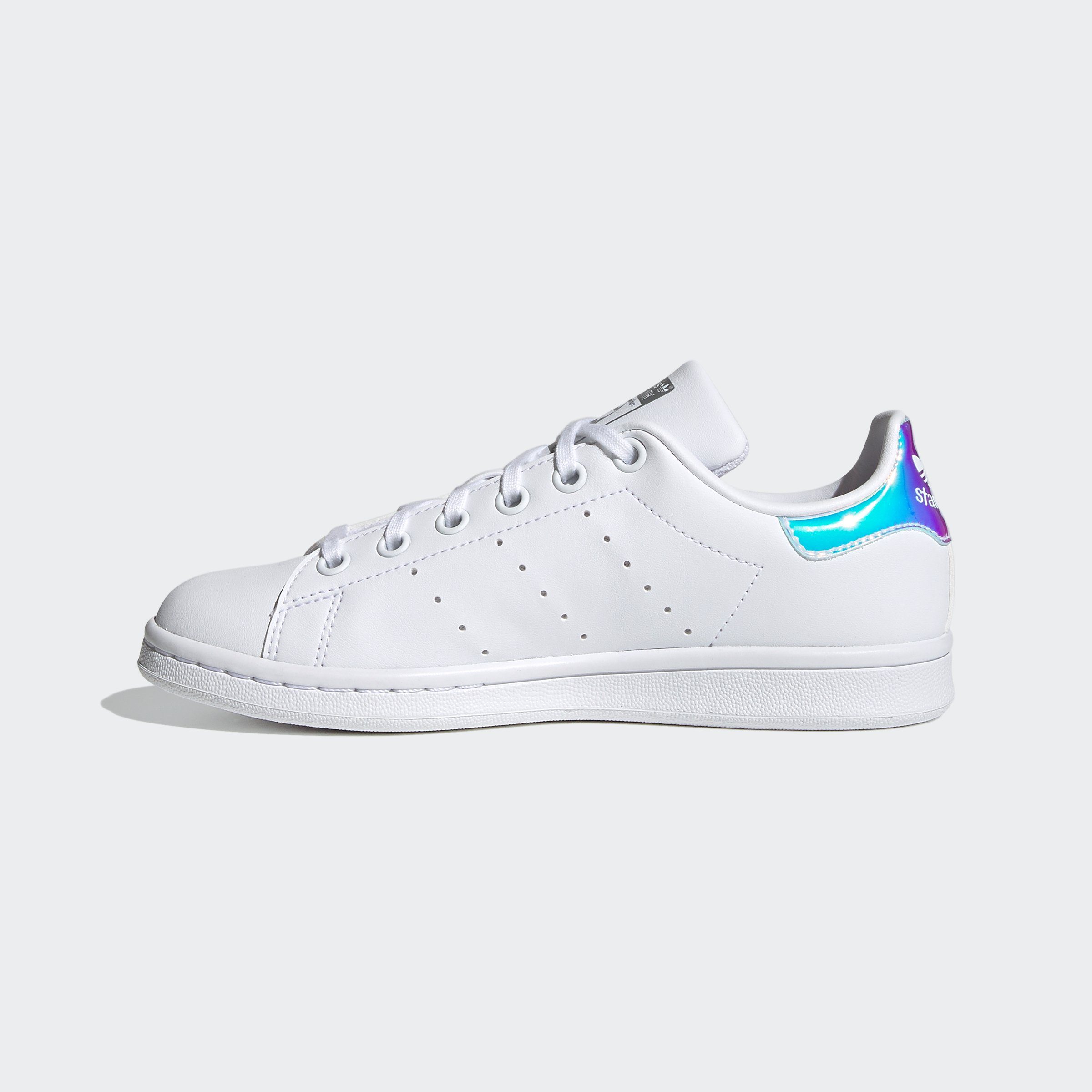 adidas STAN Silver Sneaker Metallic White / Cloud SMITH / White Originals J Cloud
