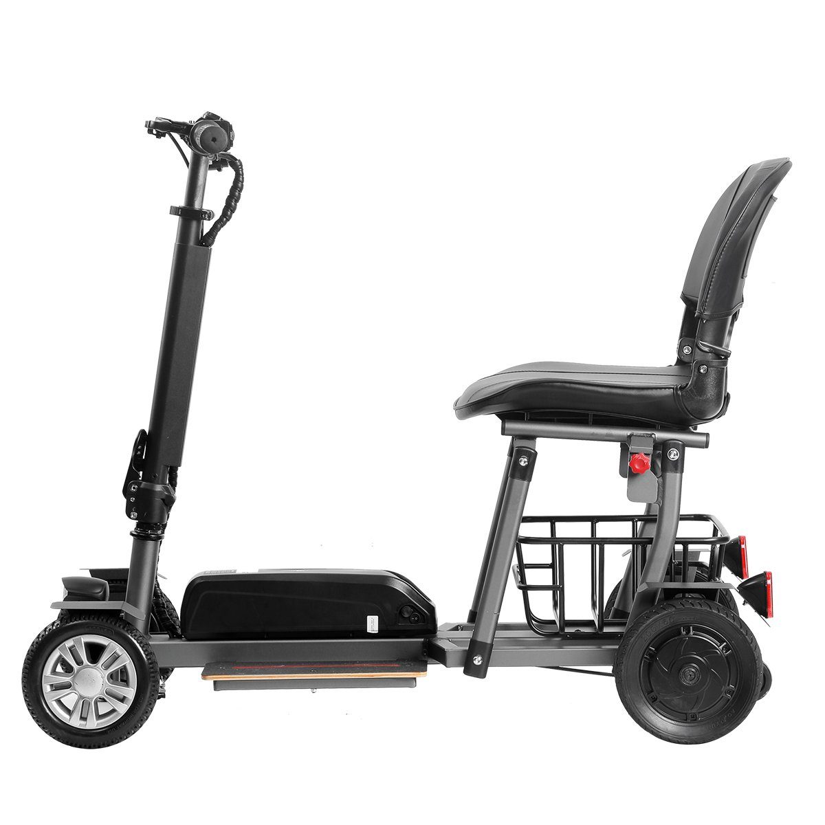 ENEWAY Elektromobil Muvy 4-Rad, 300,00 W, 6,00 km/h, (Set, mit Korb), klappbar, transportabel, 6 km/h, führerscheinfrei, inklusive Korb