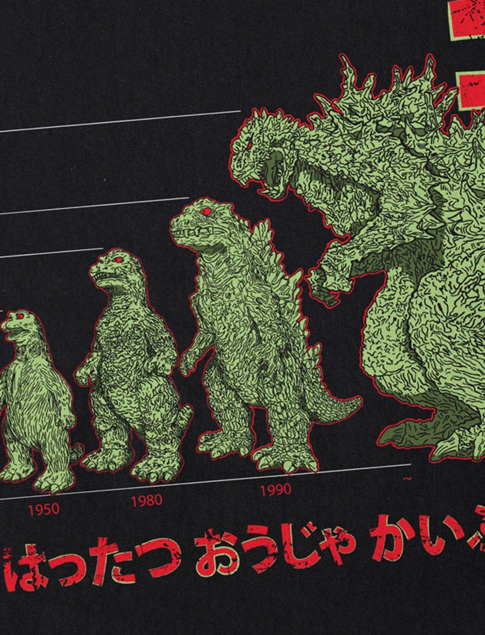 nippon T-Shirt style3 Gojira japanisches monster Print-Shirt Evolution tokio Herren