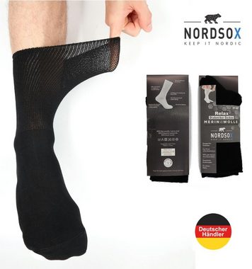 NORDSOX Diabetikersocken Merino Komfort für Damen & Herren atmungsaktiv, klimaregulierend, antibakteriell, elastisch