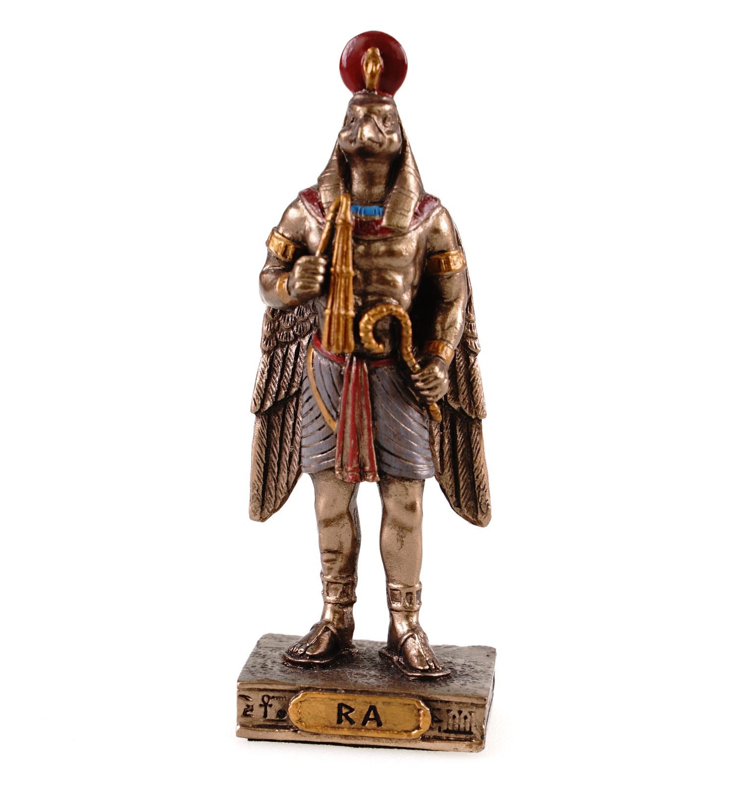 Dekofigur Miniatur Dekofigur Ägyptischer Gott Ra by Veronese 9 cm Statue