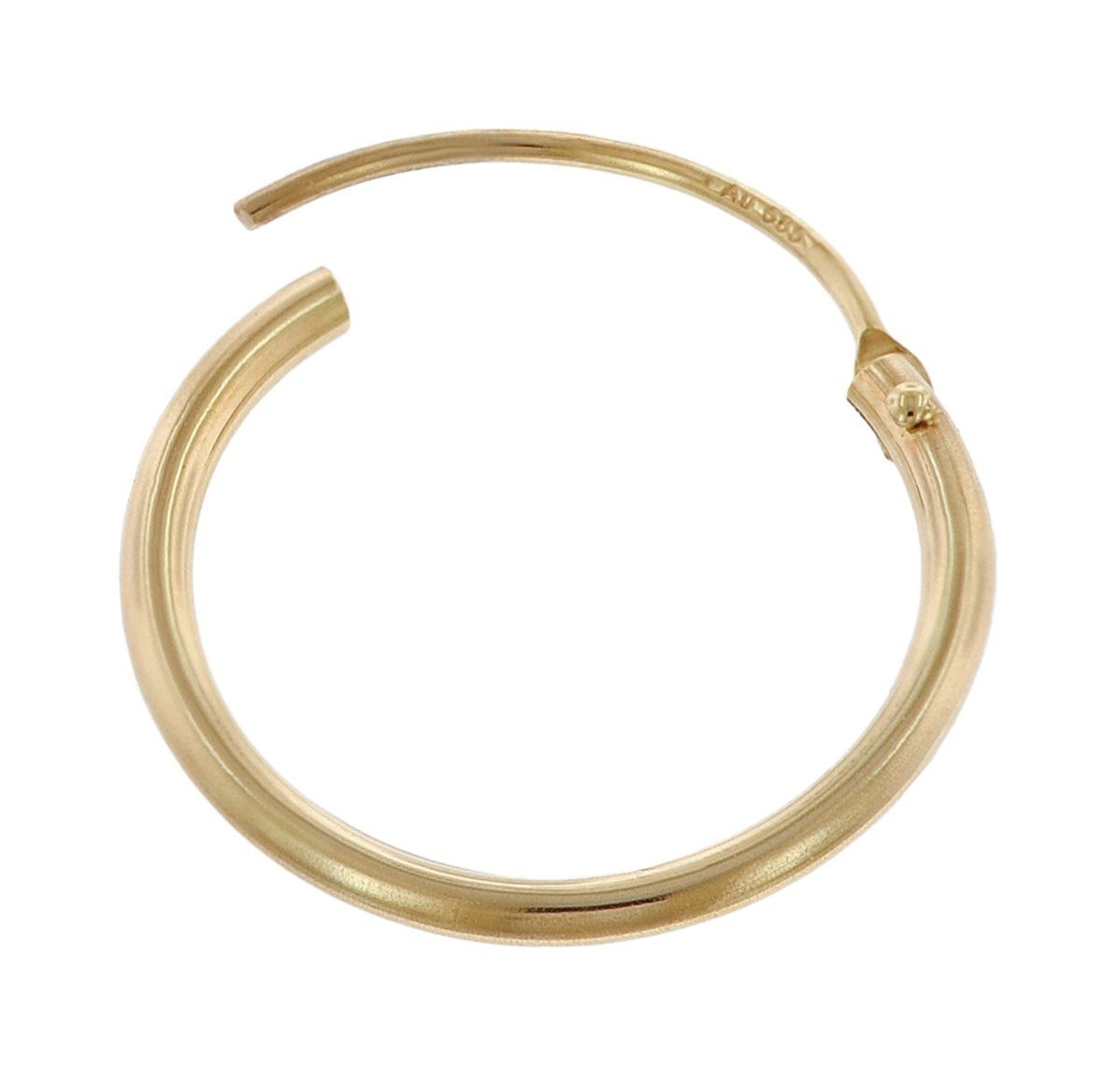 trendor Paar Creolen Damen-Gold 585 / 14K Breite 1,3 mm Ø 15 mm günstig online kaufen