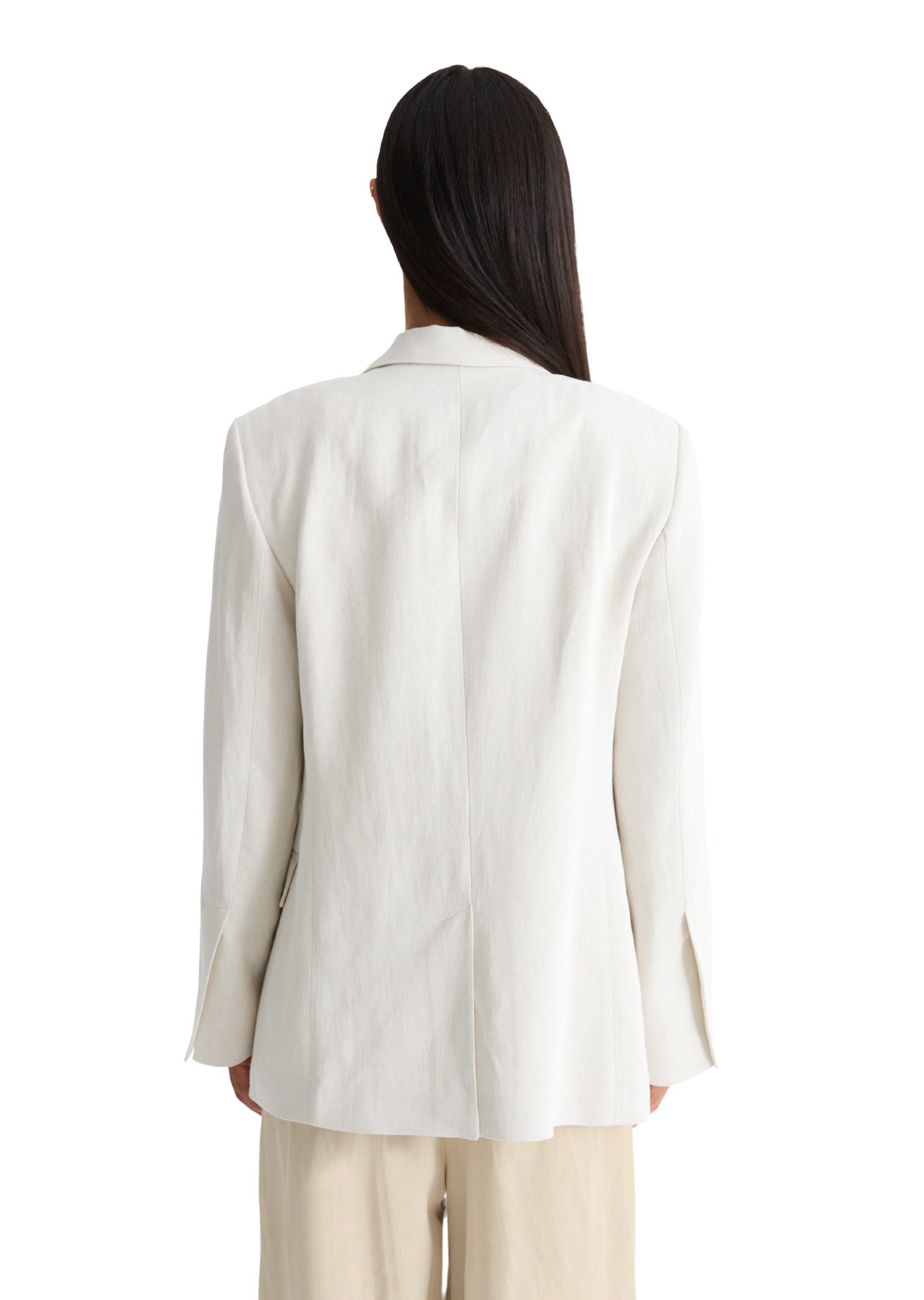 Marc O'Polo Longblazer aus Viskose-Leinen-Mix
