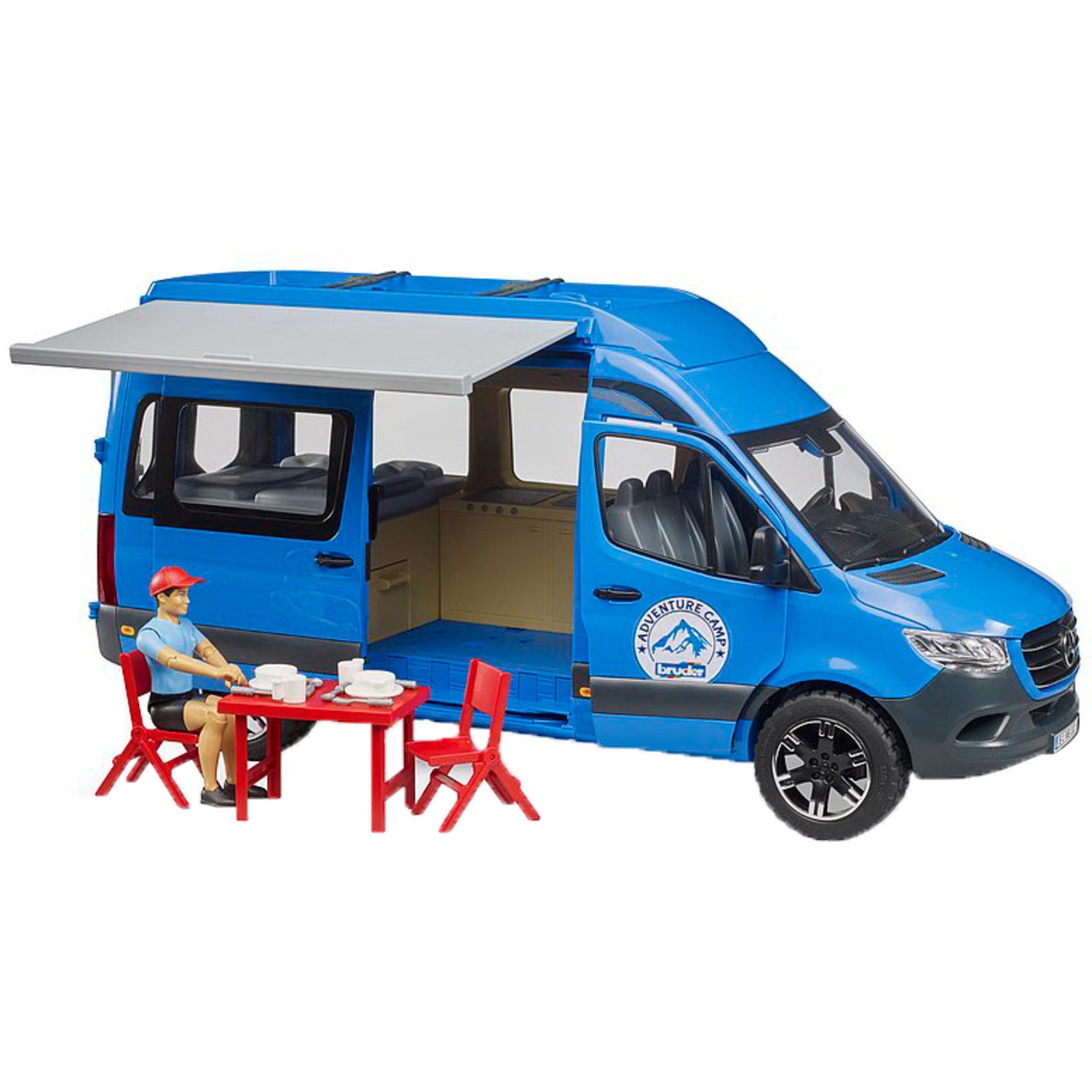 Spielzeug-Auto bruder MB Sprinter Camper mit Fahrer