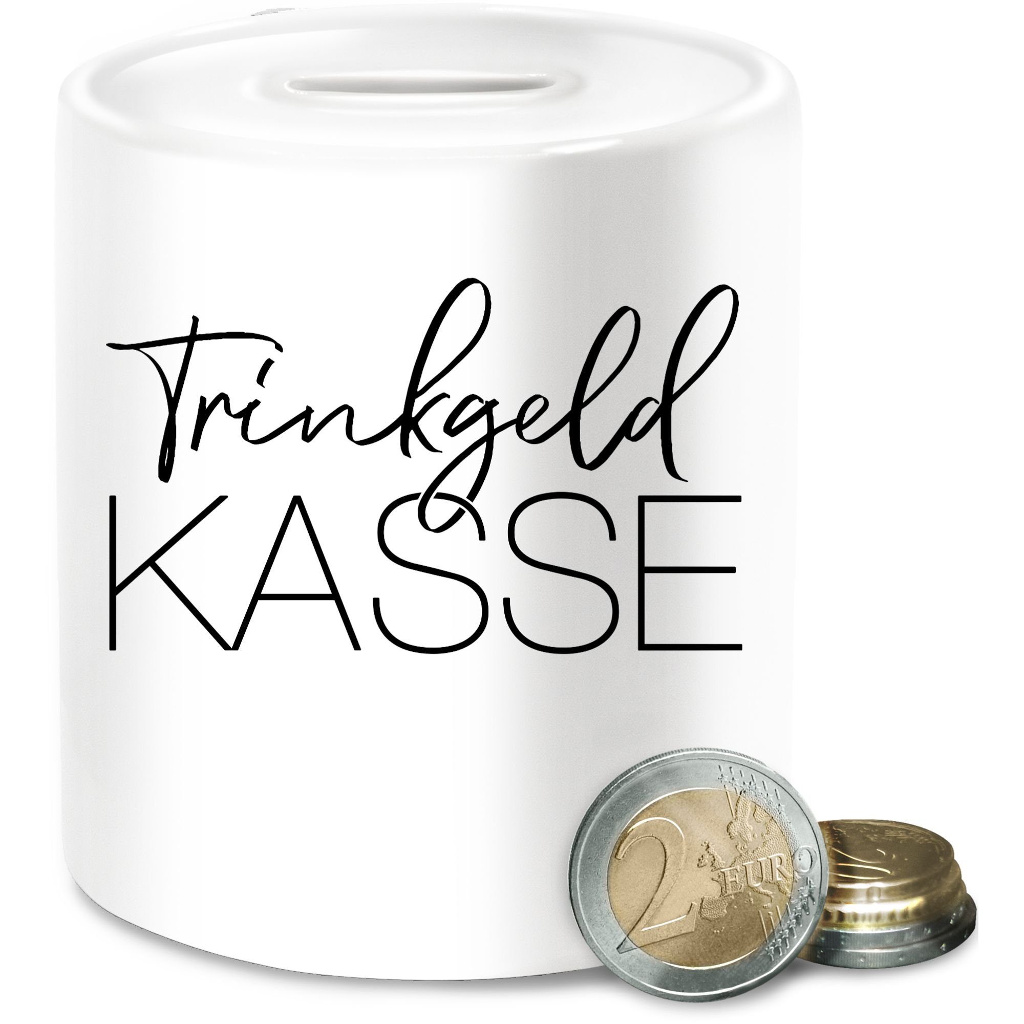 Shirtracer Spardose Spardose Trinkgeldkasse I Trinkgeld Arztpraxis I Friseur Tip, (1-tlg), Trinkgeld
