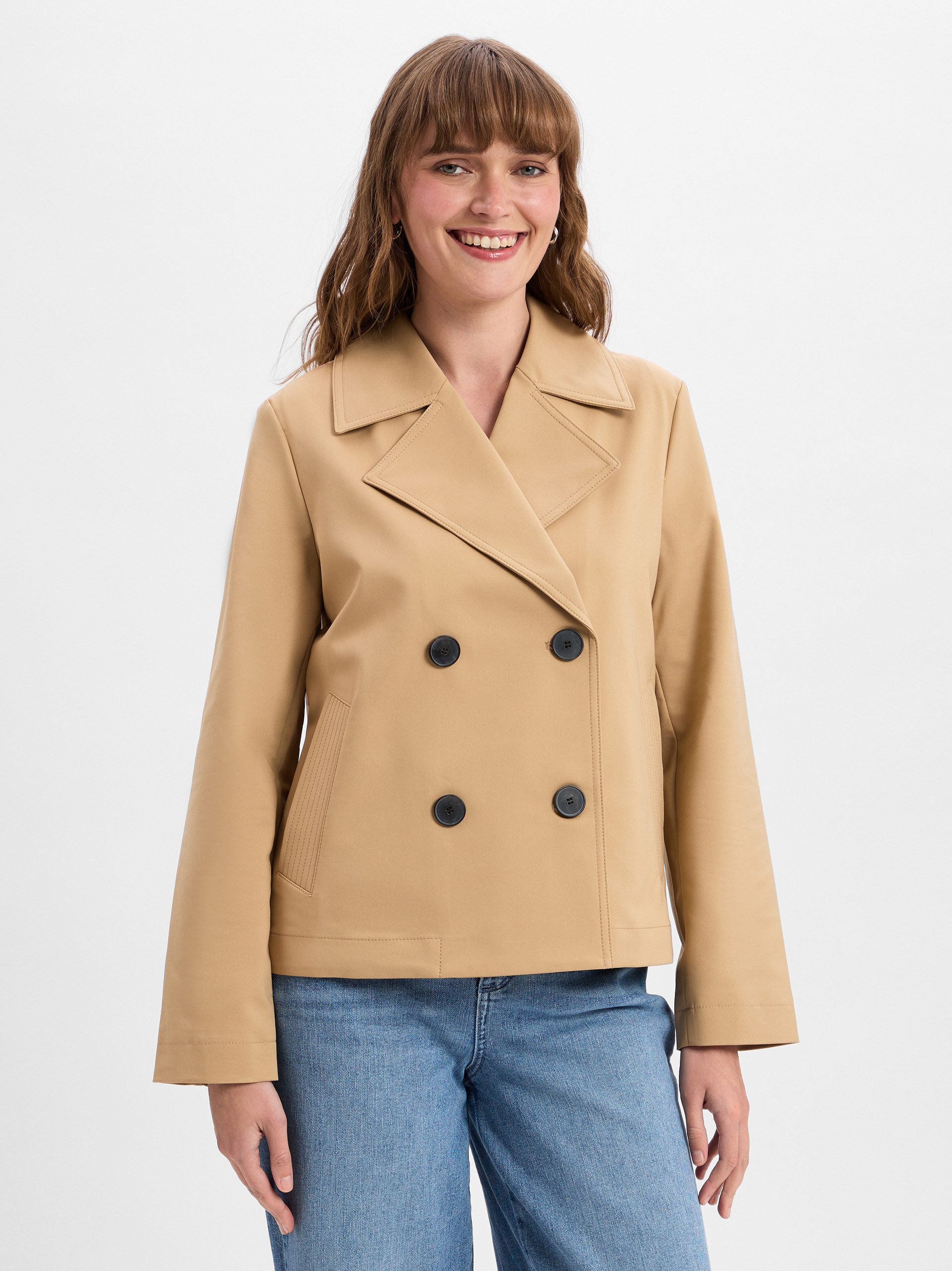 comma Sweatjacke, Reverskragen