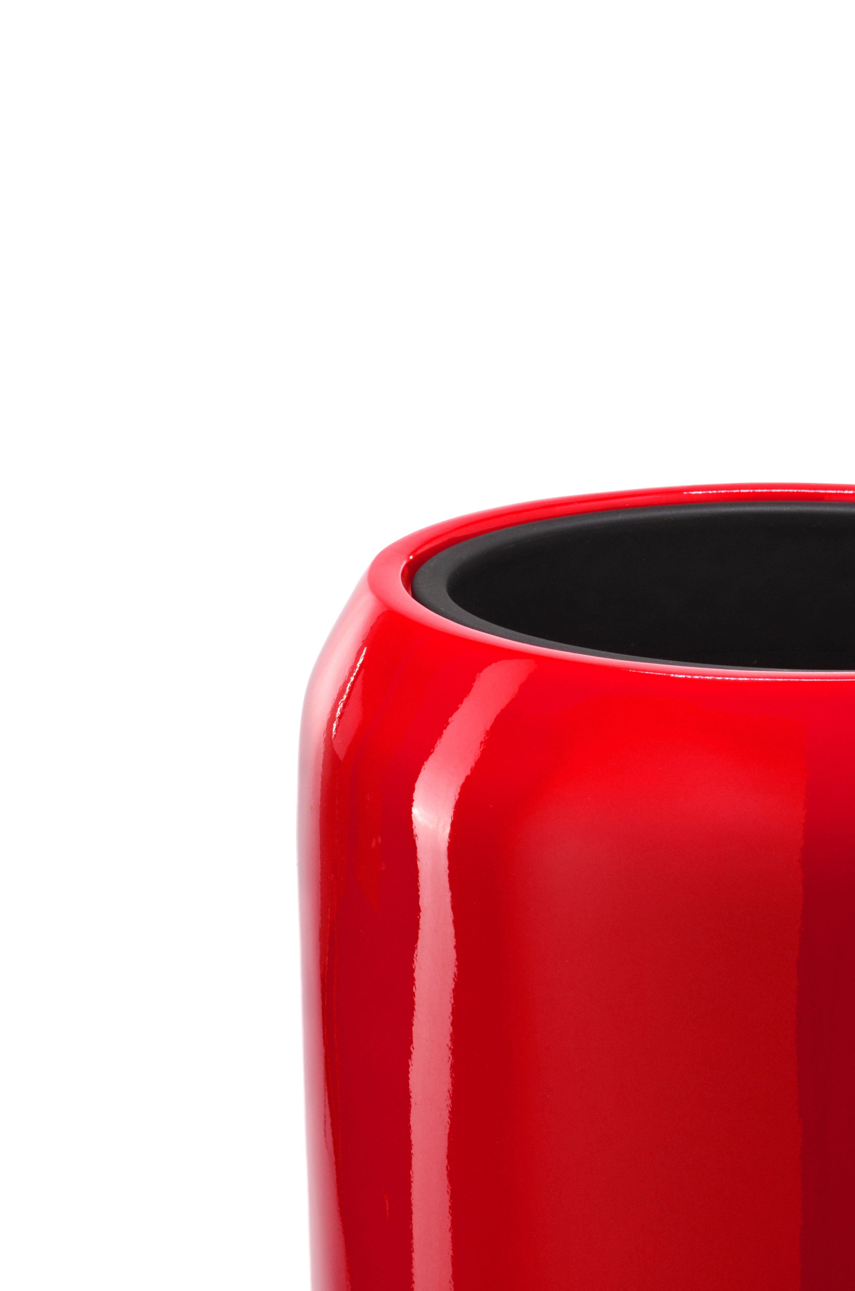 Flingora Bodenvase Cleo, mit Einsatz - Fiberglas - Indoor & Outdoor - Rot - Höhe 51 cm