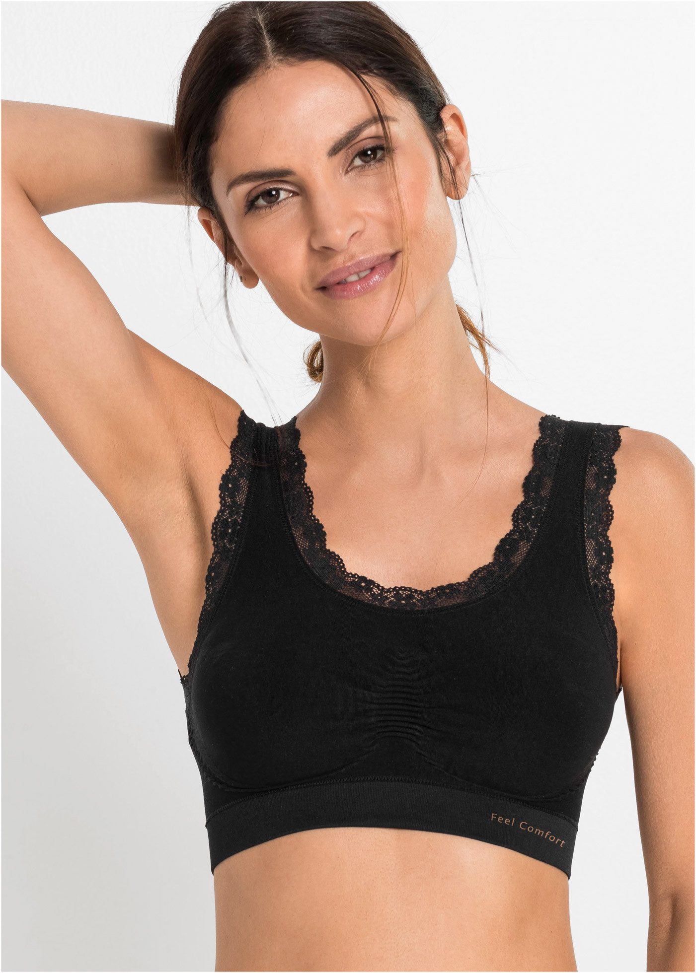 bonprix Bustier (Packung, 2-tlg) nahtlose Verarbeitung, elastisches Material, klassischer Stil