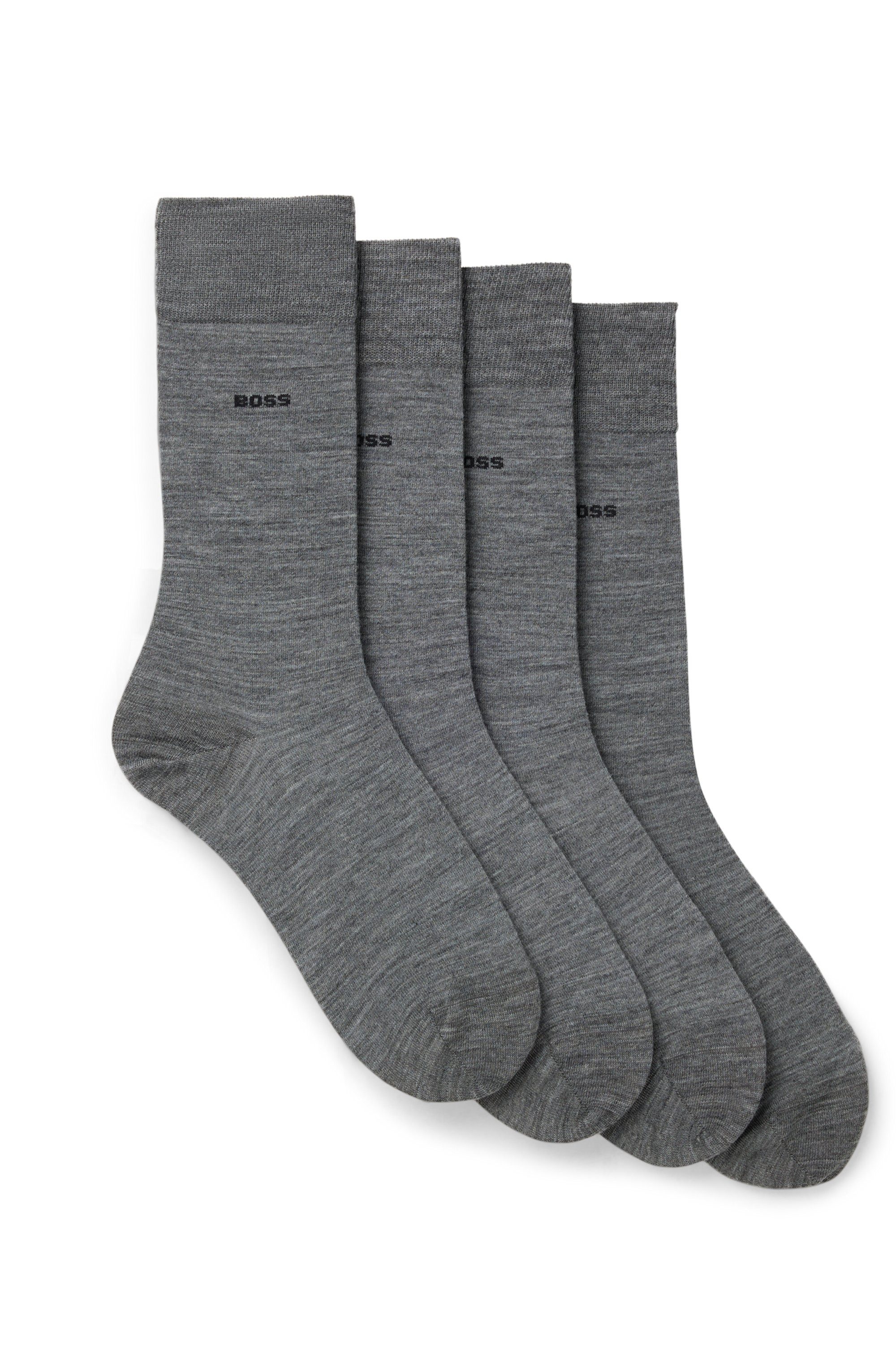 BOSS Socken 2P RS Uni WO (Packung, 2-Paar, 2er Pack) mit eingesticktem Mark günstig online kaufen