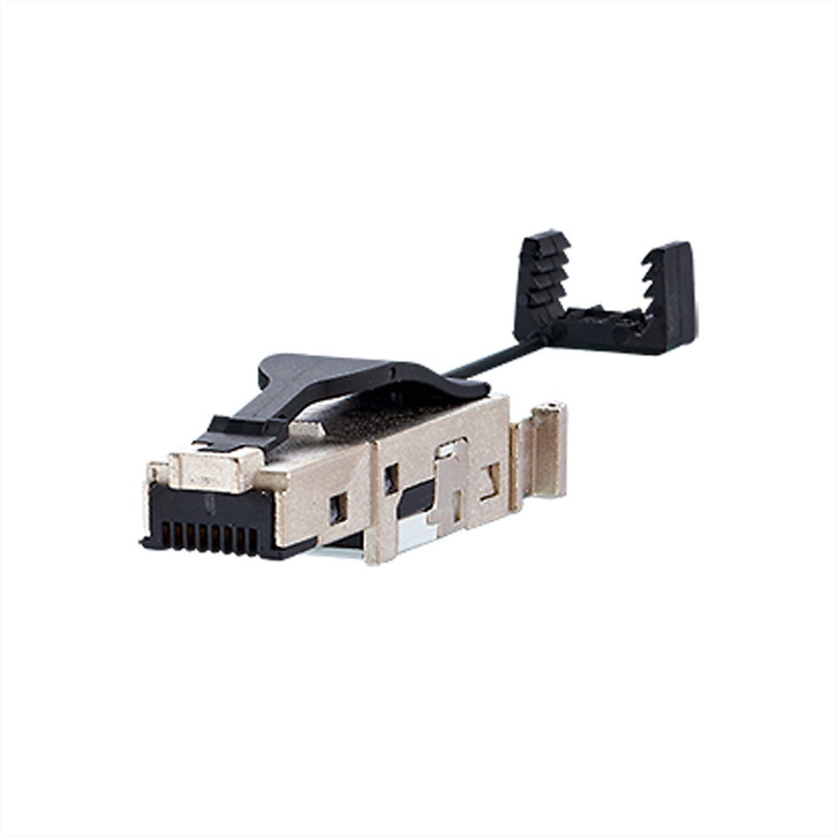 E-DAT Industrie IP20, feldkonfektionierbarer RJ45-Stecker, schwarz Netzwerk-Panel