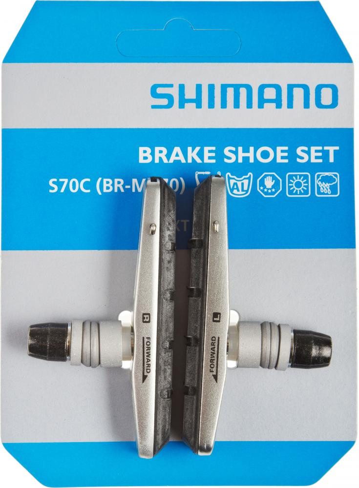 Shimano Felgenbremse SHIMANO Bremsschuh S70C Cartridge BR-M770 1 Paar für Alufelge Bremssch