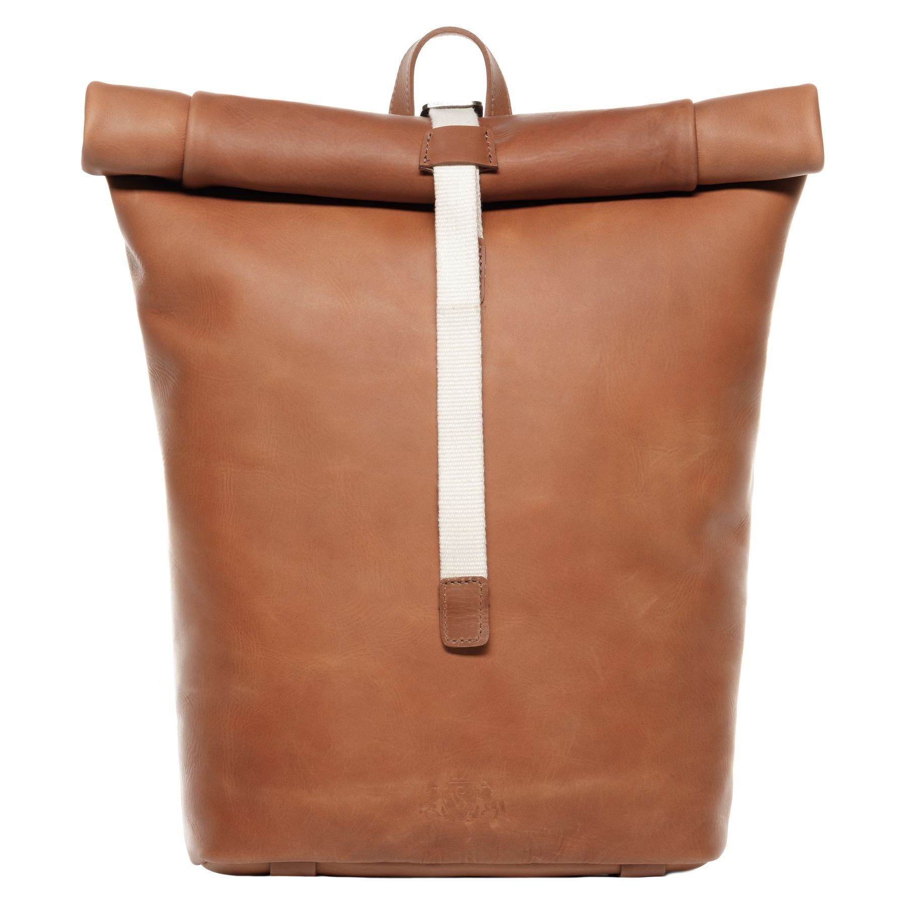 SID & VAIN Rucksack »DAMIAN«, Cityrucksack 15,4 Zoll echt Leder Unisex, Rucksack, Backpack braun