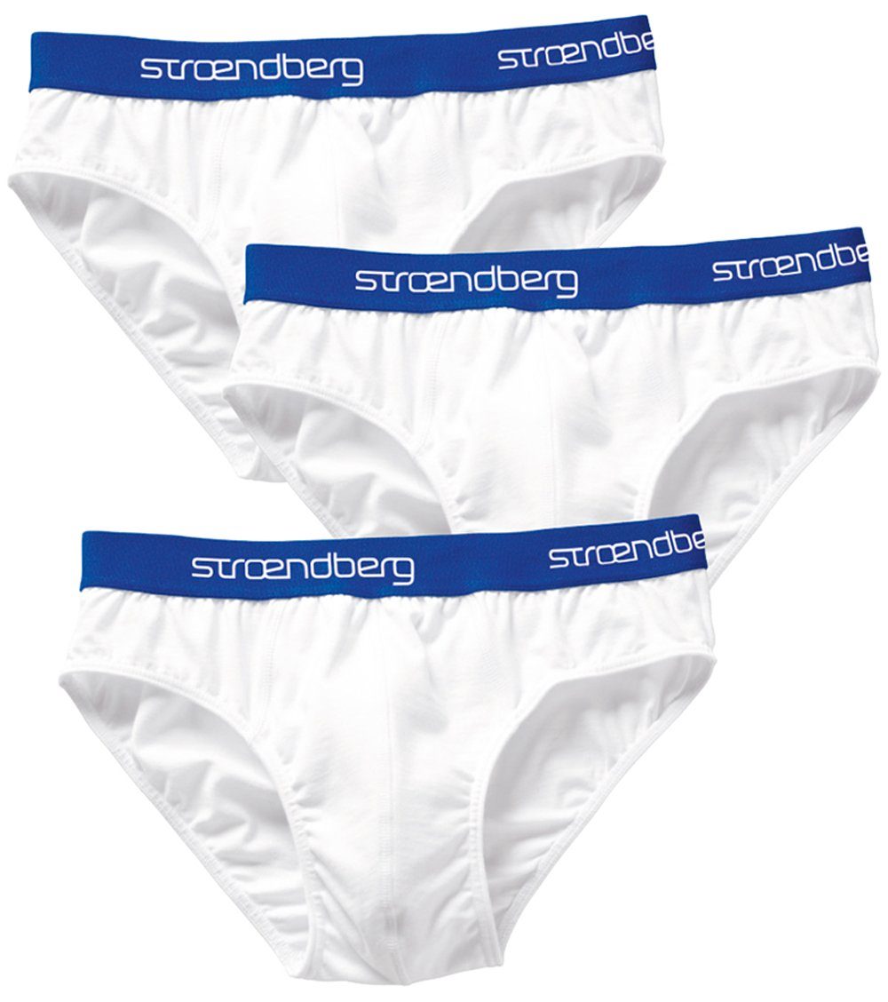 Wäschebund 3er-Pack) weiß stroendberg (Set, Logoschriftzug am mit Slip