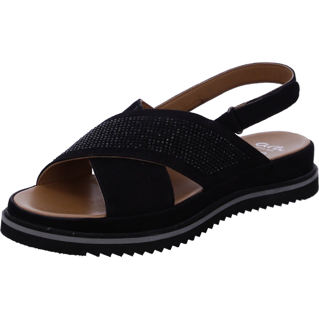 Ara Ara Schuhe, Sandalette Dubai - Rauleder Damen Sandalette schwarz 044853