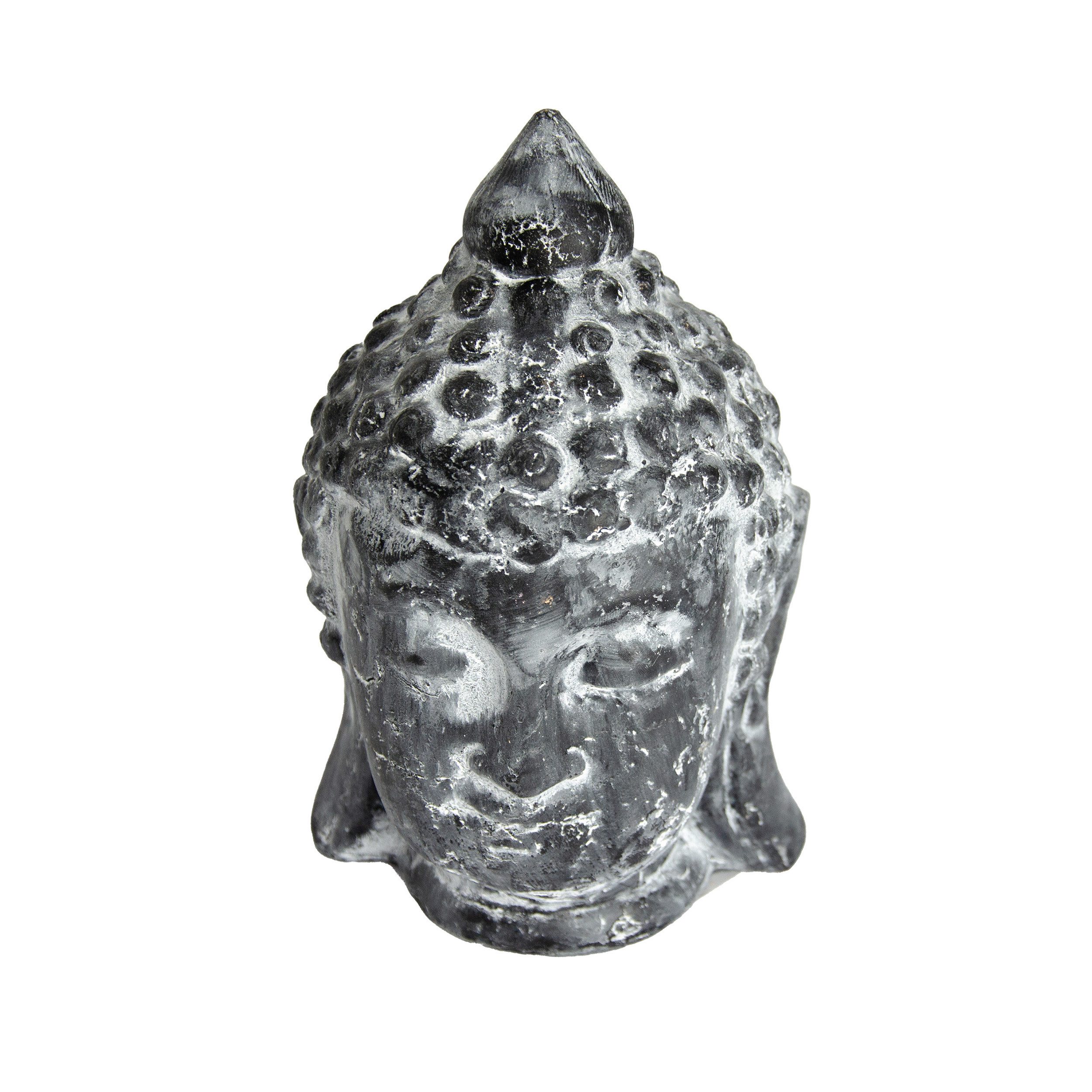 Goldbach Dekofigur Goldbach Buddha Kopf Schwarz Keramik Deko Figur