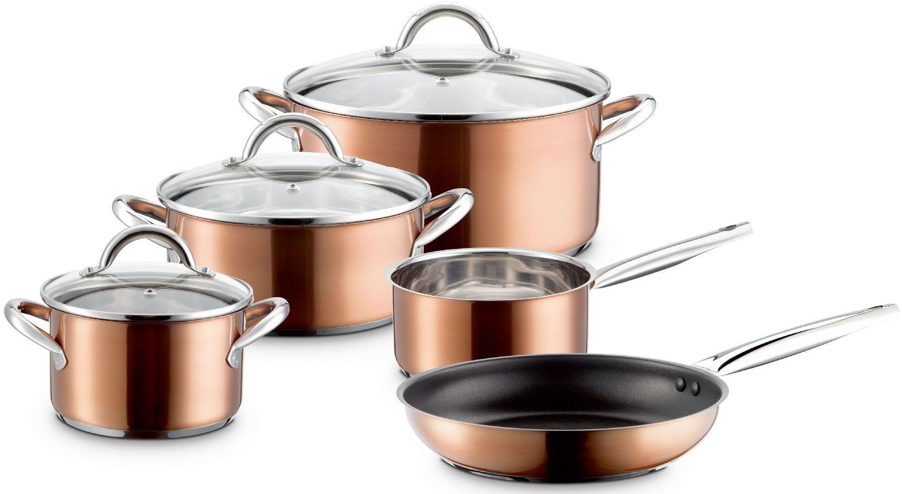 MÄSER Topf-Set Asterion 8-teilig, Kupfer