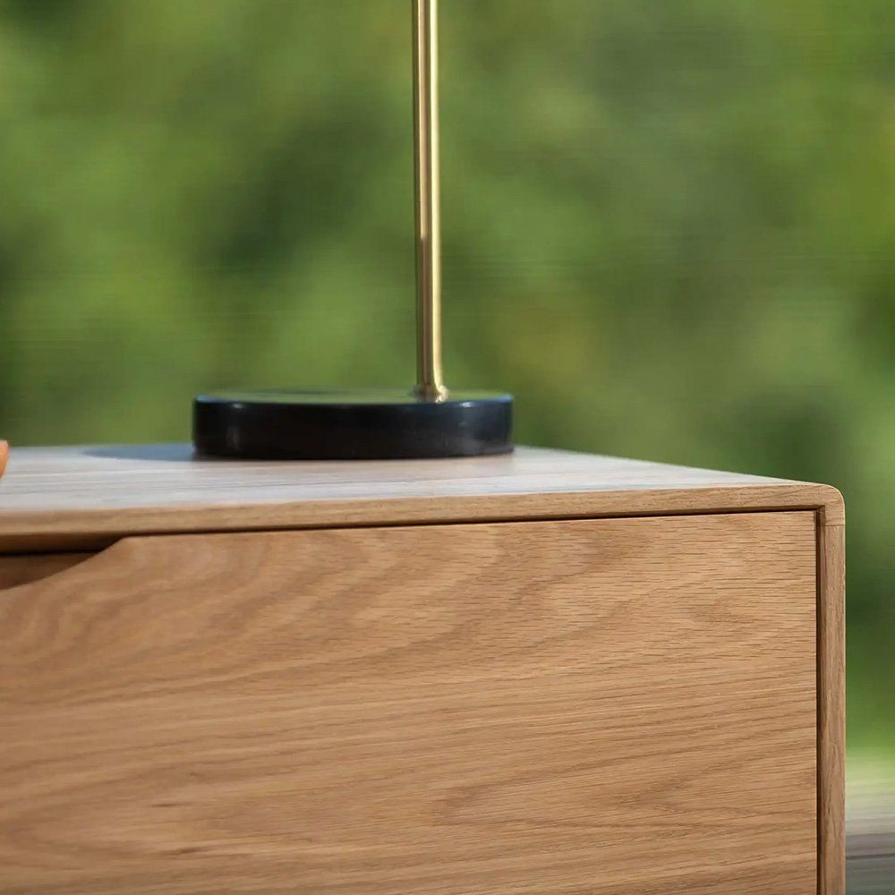 Mobello Sideboard Elegante Kommode aus Massiv Eichenholz, Stilvoller Mehrzw günstig online kaufen