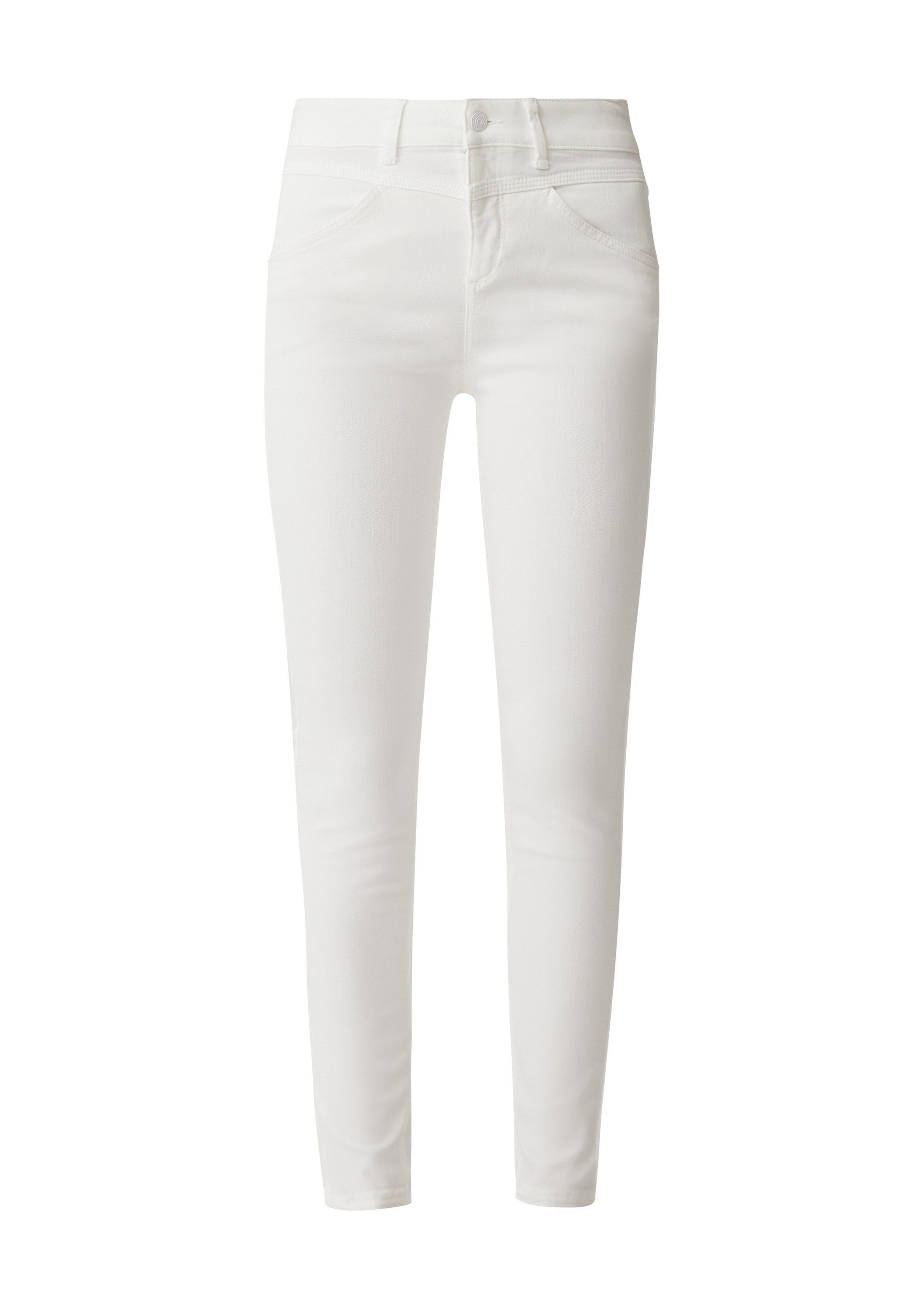 comma Skinny-fit-Jeans Hose Super skinny fit: Hose mit Sattelbund