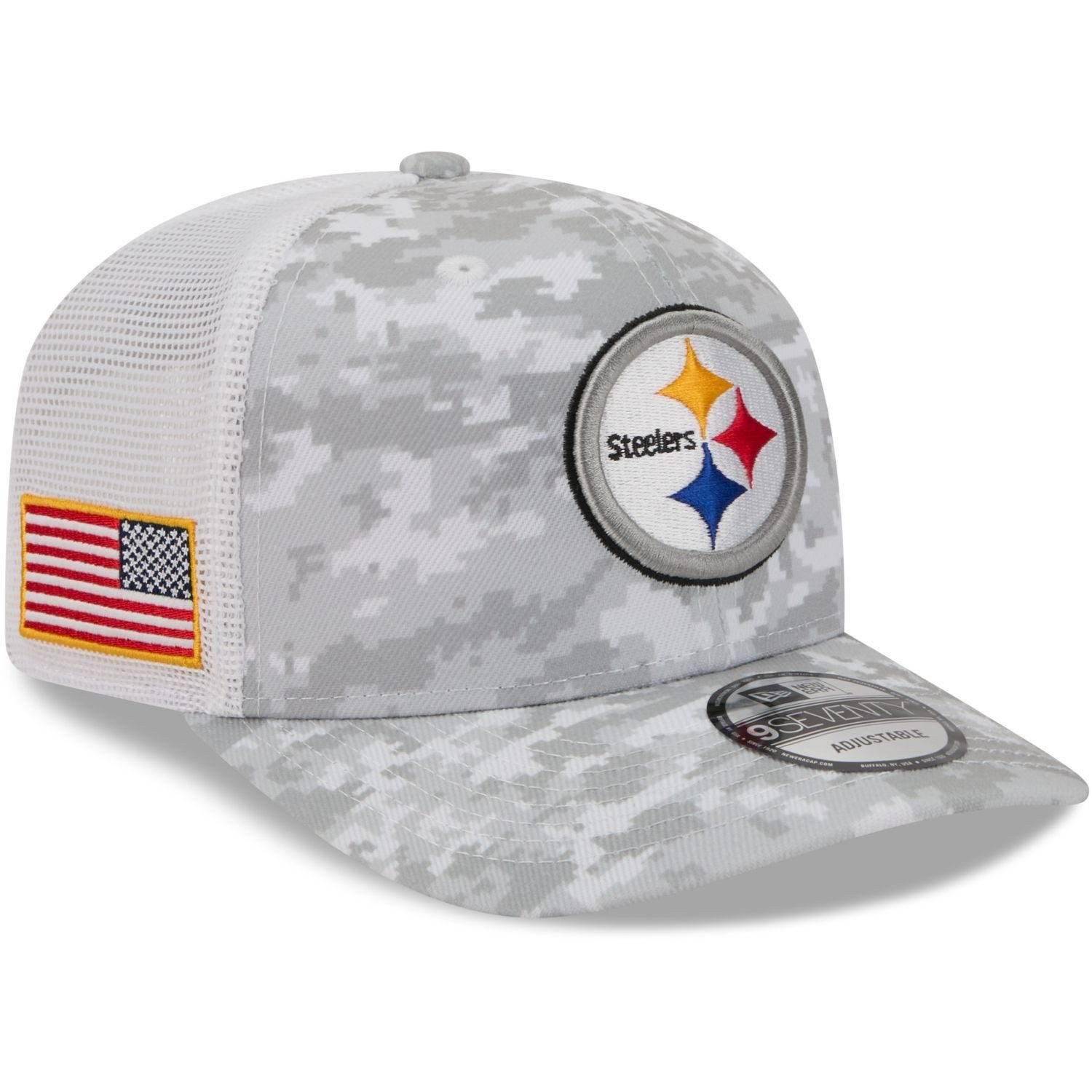 New Era Trucker Cap 9Seventry Trucker SALUTE Pittsburgh Steelers