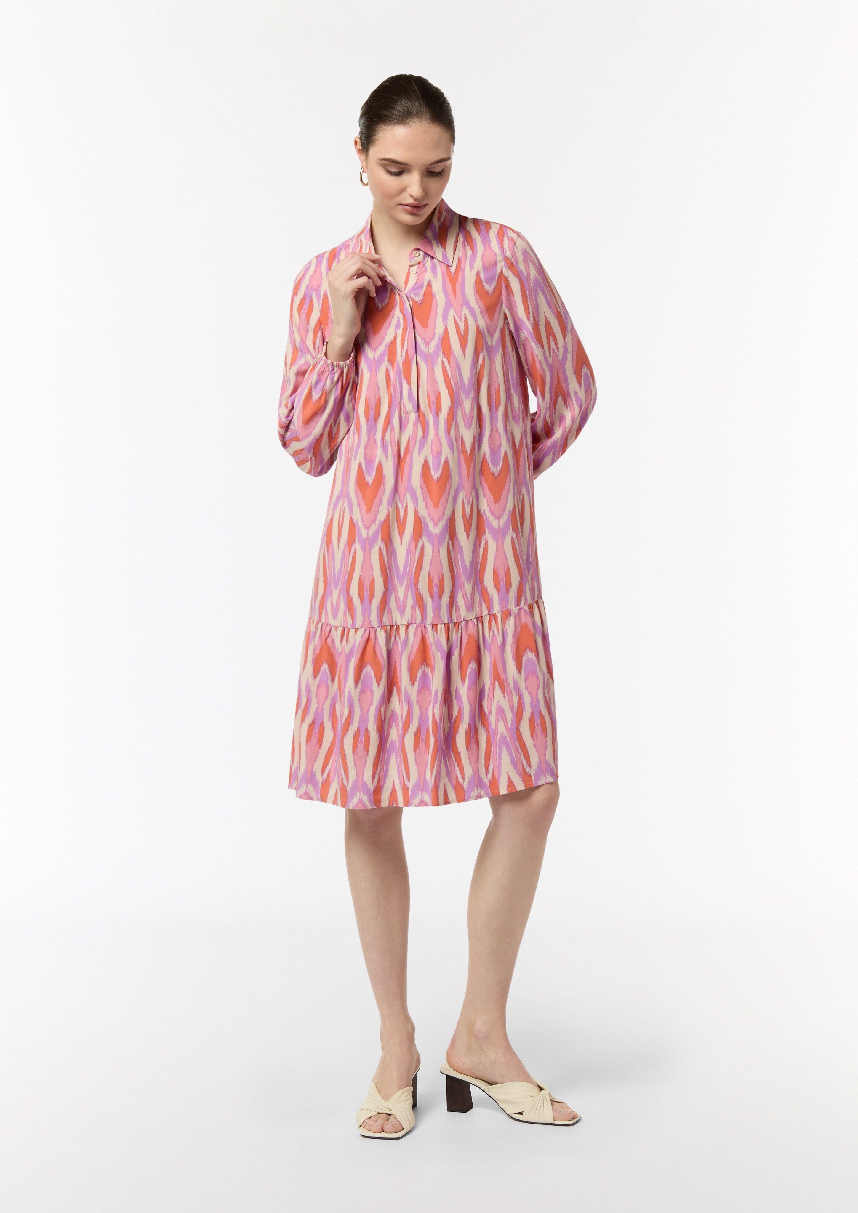 Minikleid Kleid aus Viskose mit All-over-Print