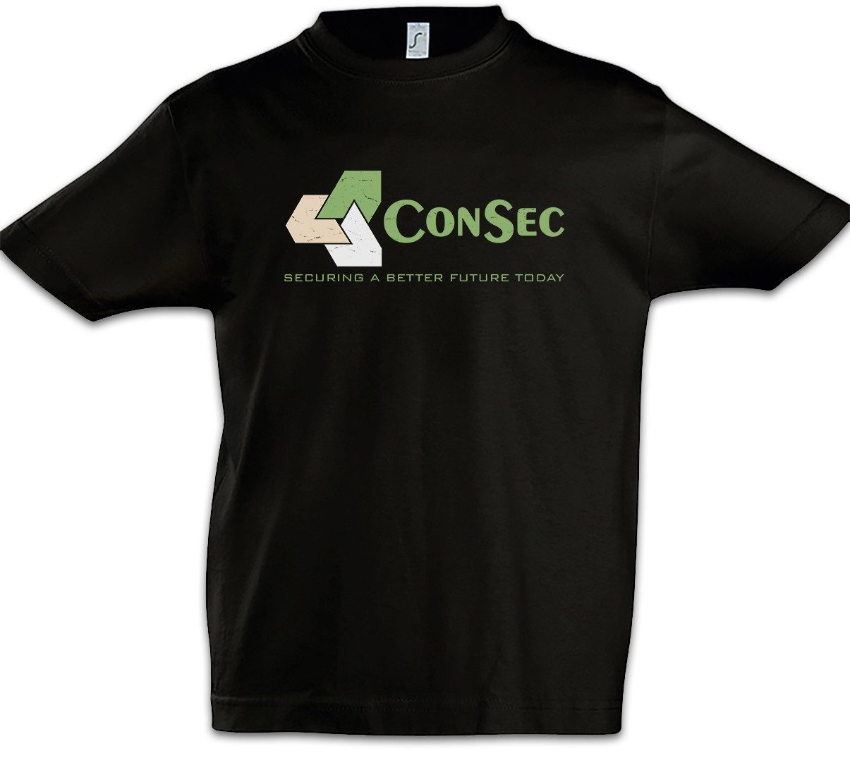 Print-Shirt Con Sec Logo Kinder T-Shirt Company David Scanners Cronenberg Firma