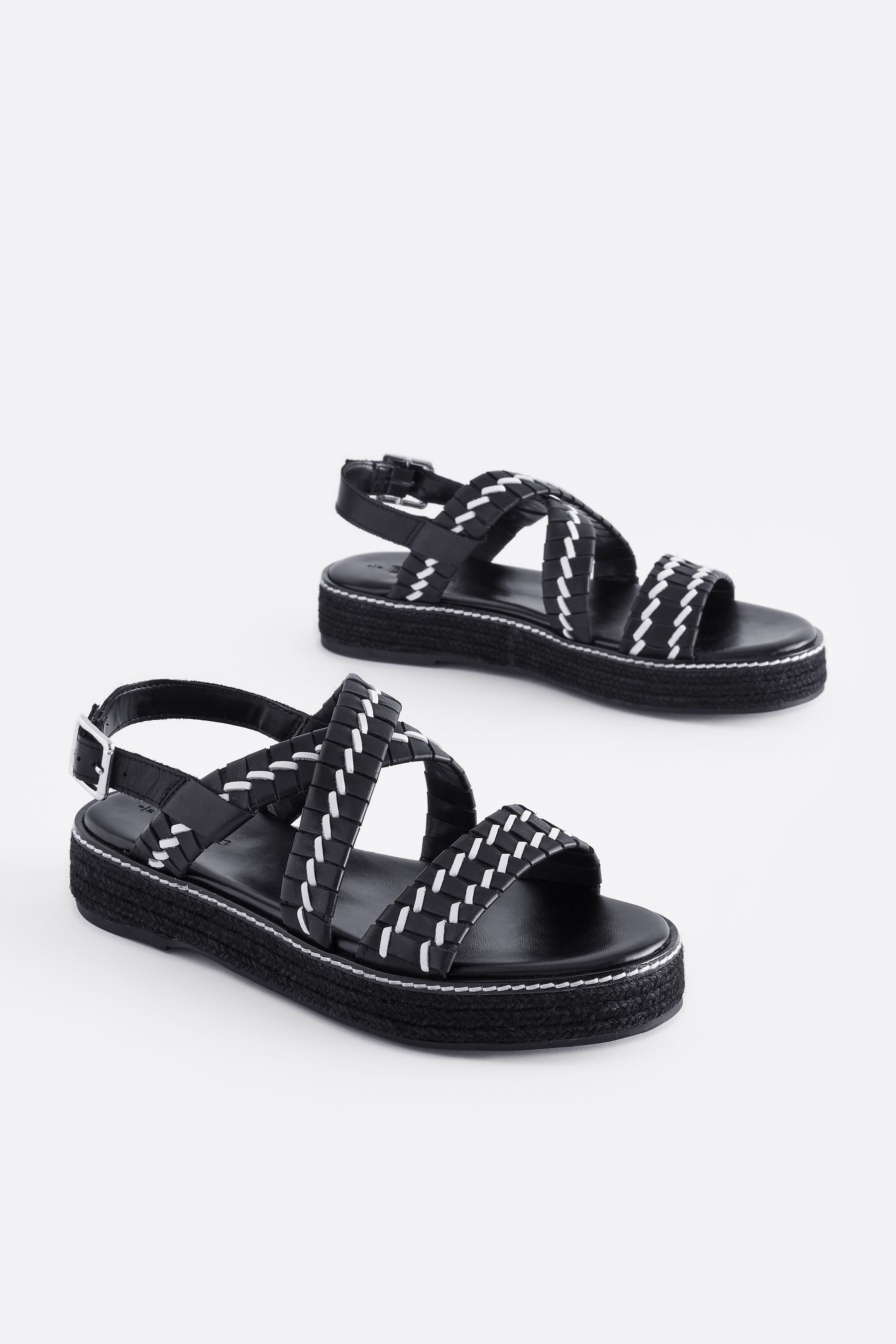 Next Forever Comfort® Espadrilles Plateau-Ledersandale Keilsandalette (1-tlg)