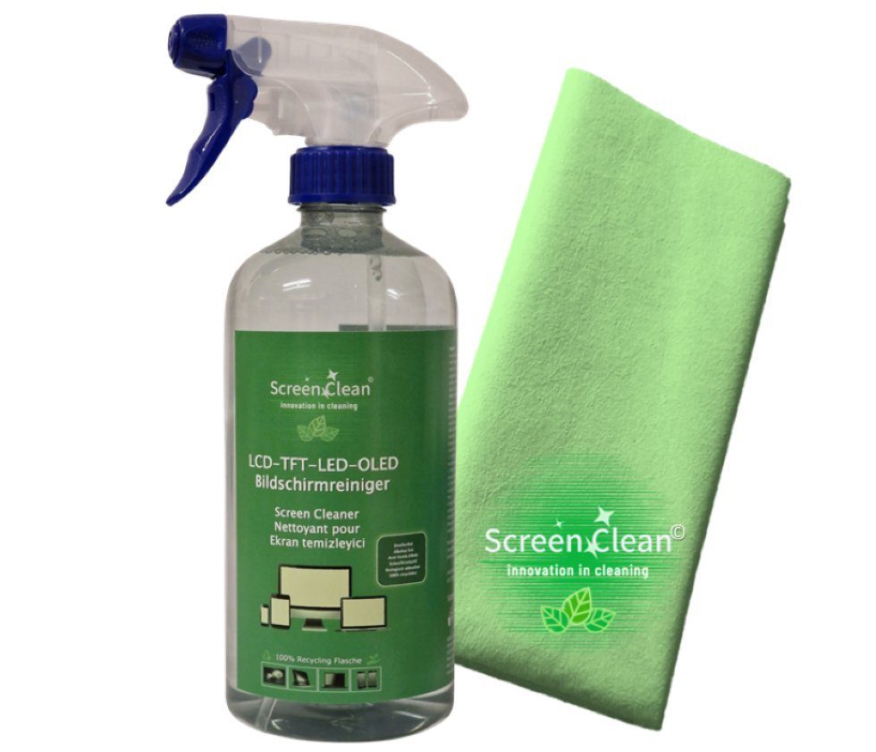 Screen Clean Reinigungs-Set GREEN DUO 500ml inkl. 1x Microfasertuch, (2-St)