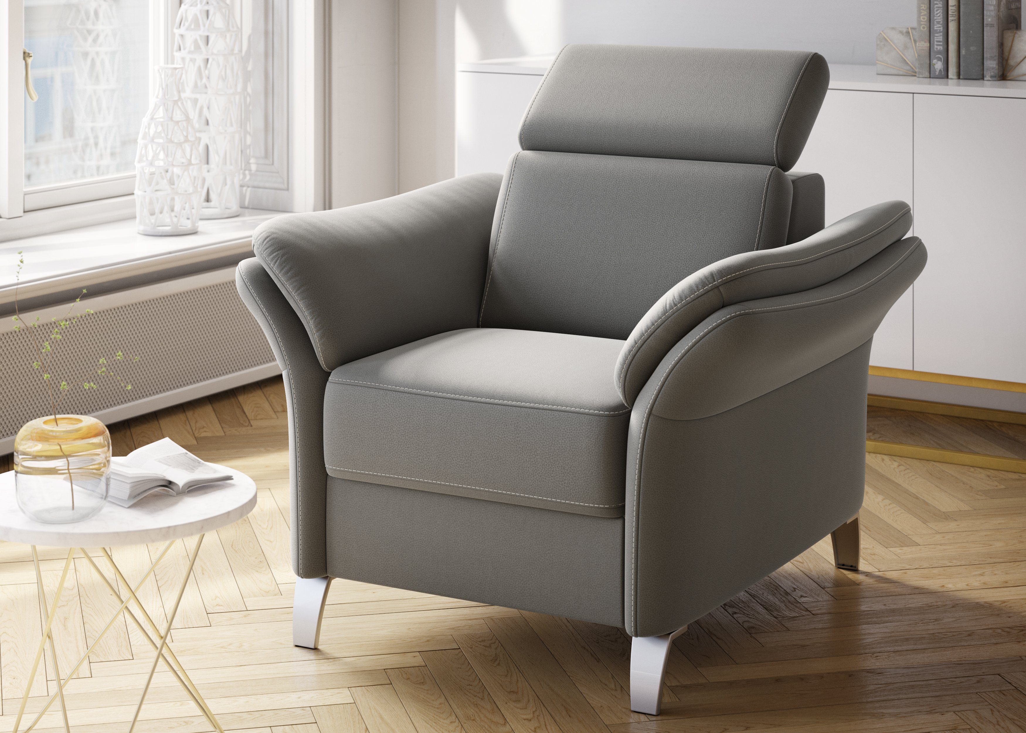 sit&more Sessel Vincenzo, inklusive Kopfteilverstellung günstig online kaufen