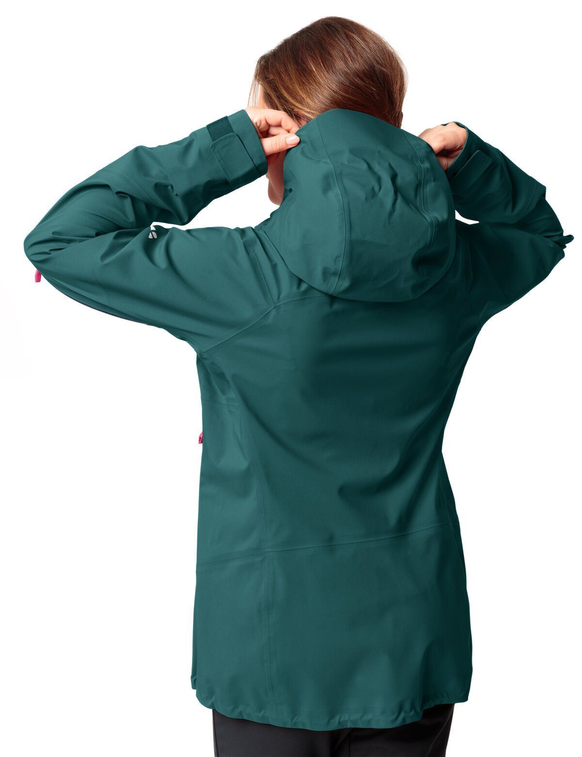 Women's Klimaneutral Jacket 3L kompensiert green mallard VAUDE (1-St) Outdoorjacke Monviso
